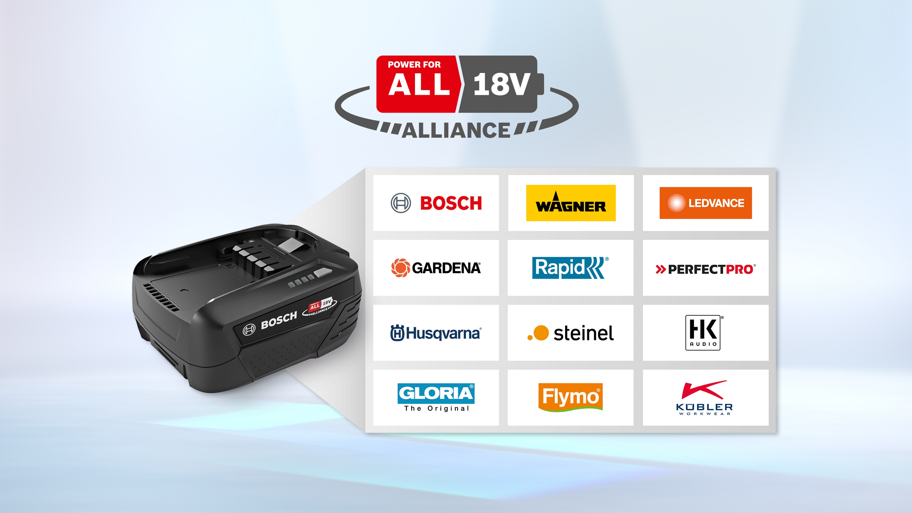 Exchangeable battery, Power for ALL 18V 4.0Ah, BHZUB1840