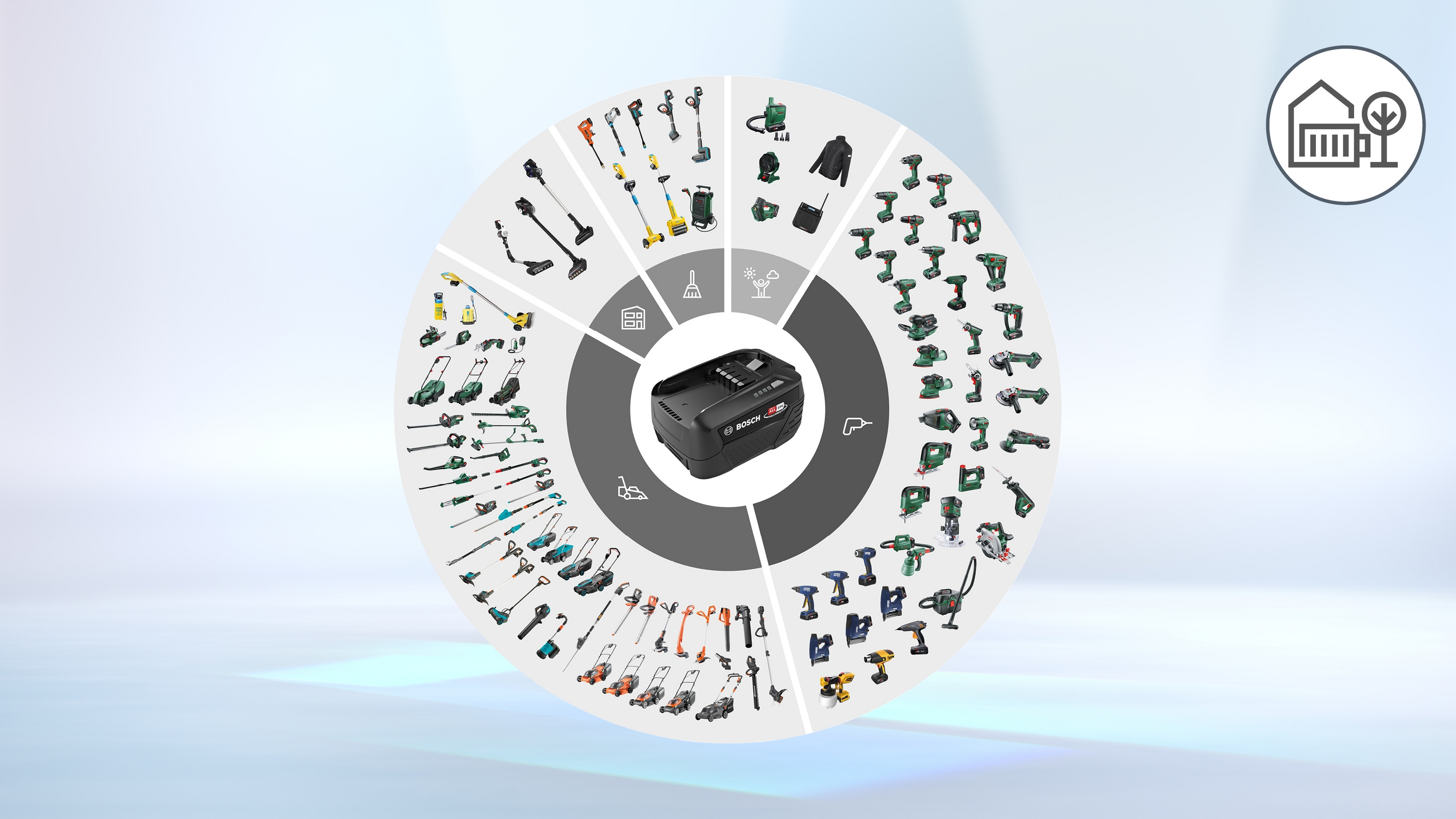 Exchangeable battery, Power for ALL 18V 4.0Ah, BHZUB1840