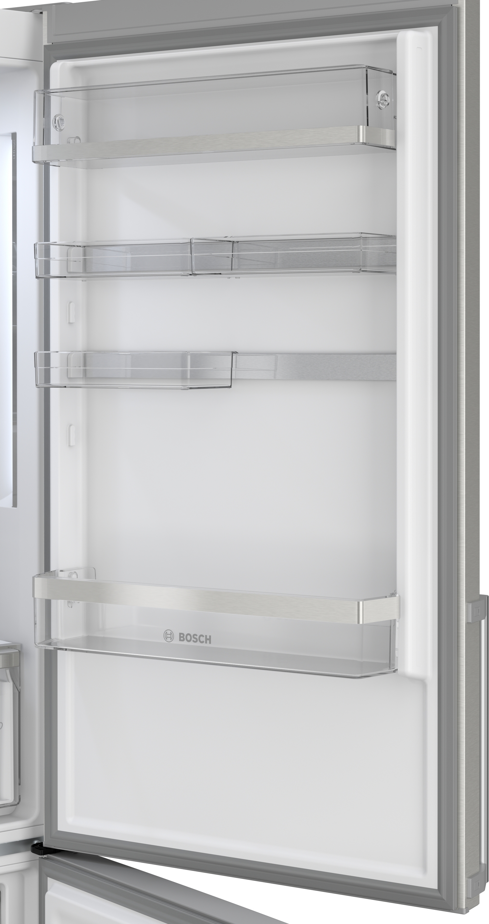 Series 6, free-standing fridge-freezer with freezer at bottom, 203 x 70 cm, Stainless steel (with anti-fingerprint), KGN49AIBT