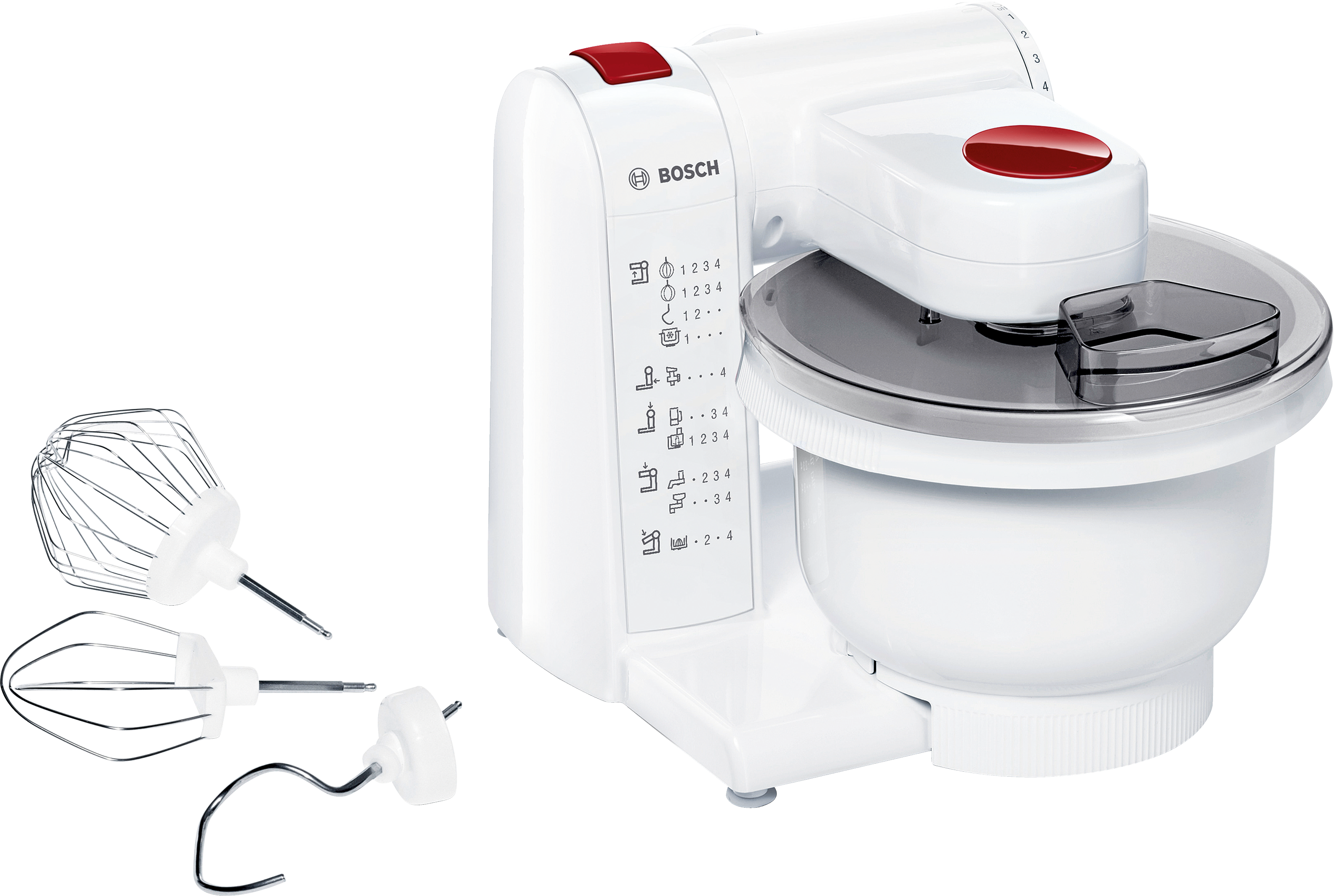 Kuhinjski robot, MUM4, 600 W, Bela, Tamno crvena, MUMP1000