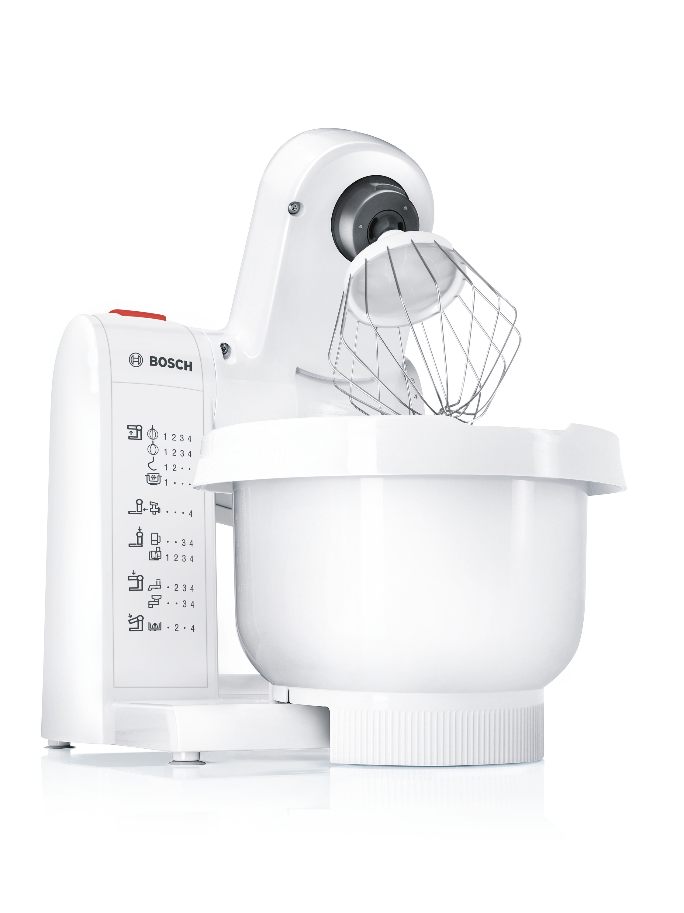 Kuhinjski robot, MUM4, 600 W, Bela, Tamno crvena, MUMP1000