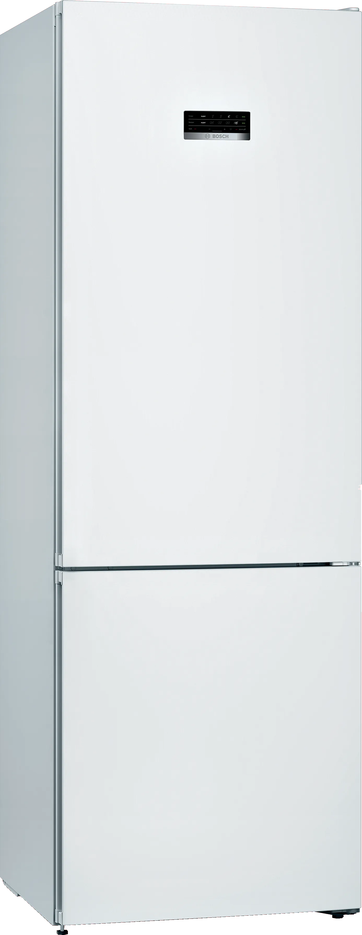 Series 4, free-standing fridge-freezer with freezer at bottom, 203 x 70 cm, White, KGN49XWEA