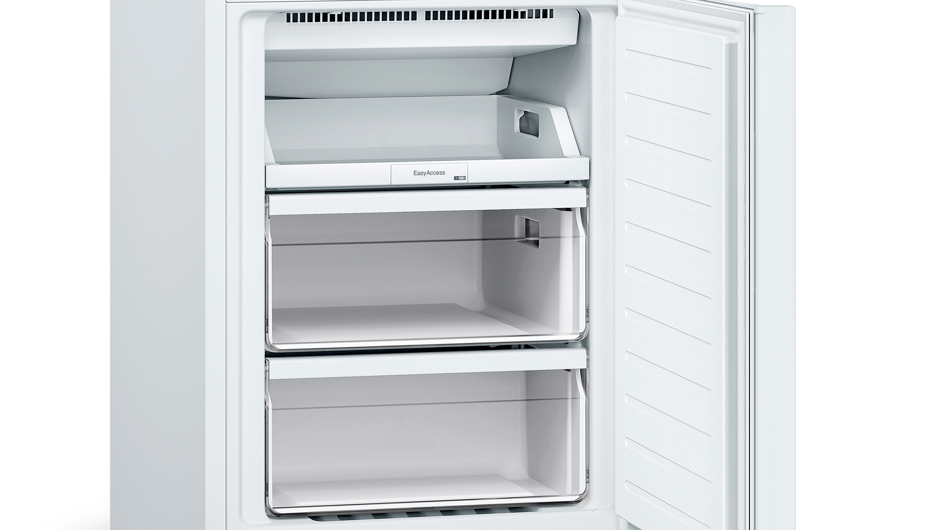 Series 2, free-standing fridge-freezer with freezer at bottom, 176 x 60 cm, White, KGN33NWEB