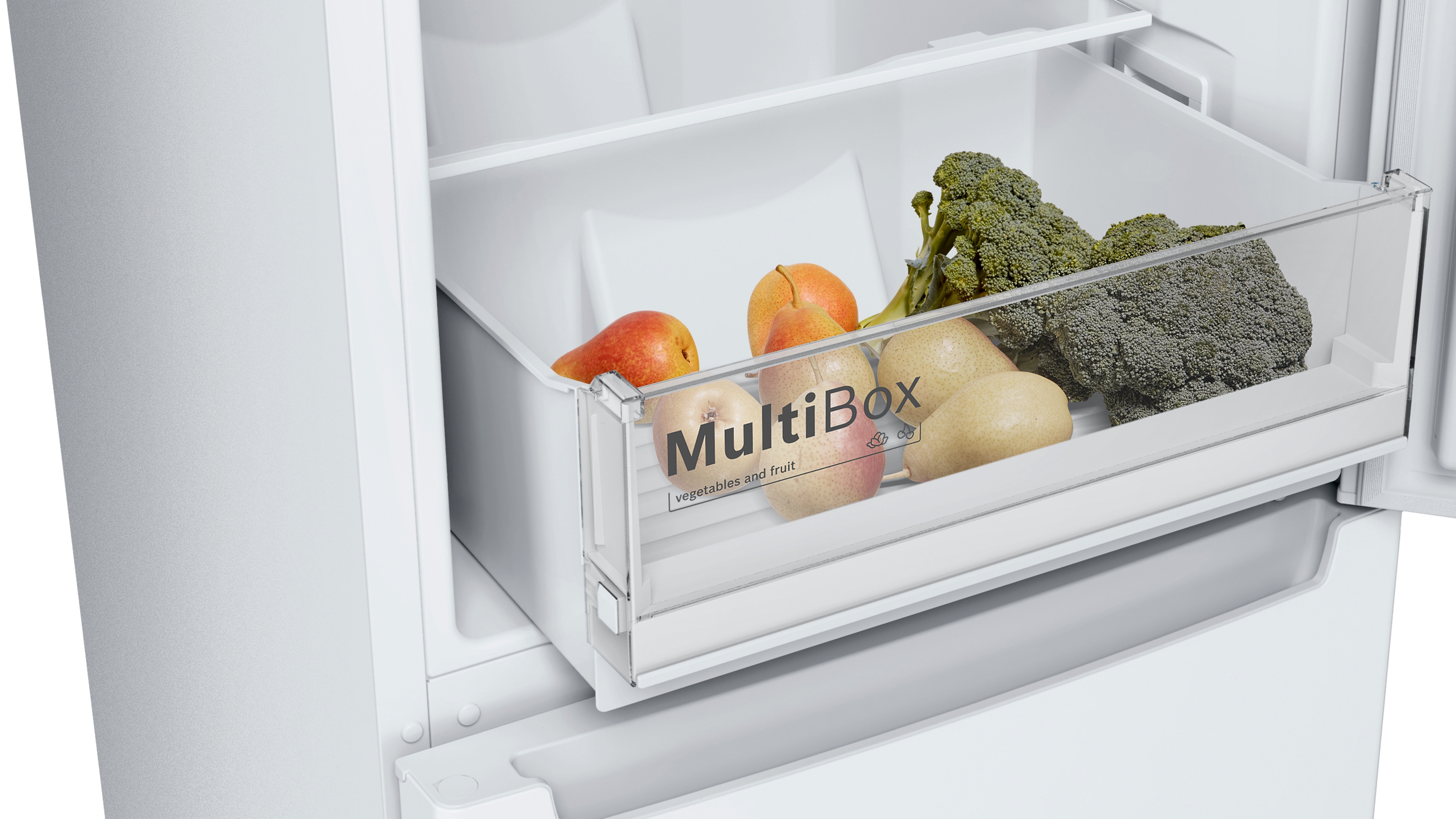 Series 2, free-standing fridge-freezer with freezer at bottom, 176 x 60 cm, White, KGN33NWEB