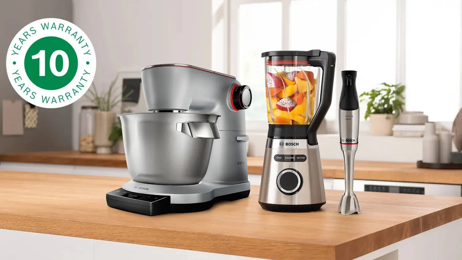 Besplatna 10-godišnja garancija na motor – i vaš kuhinjski uređaj će nastaviti da radi.
