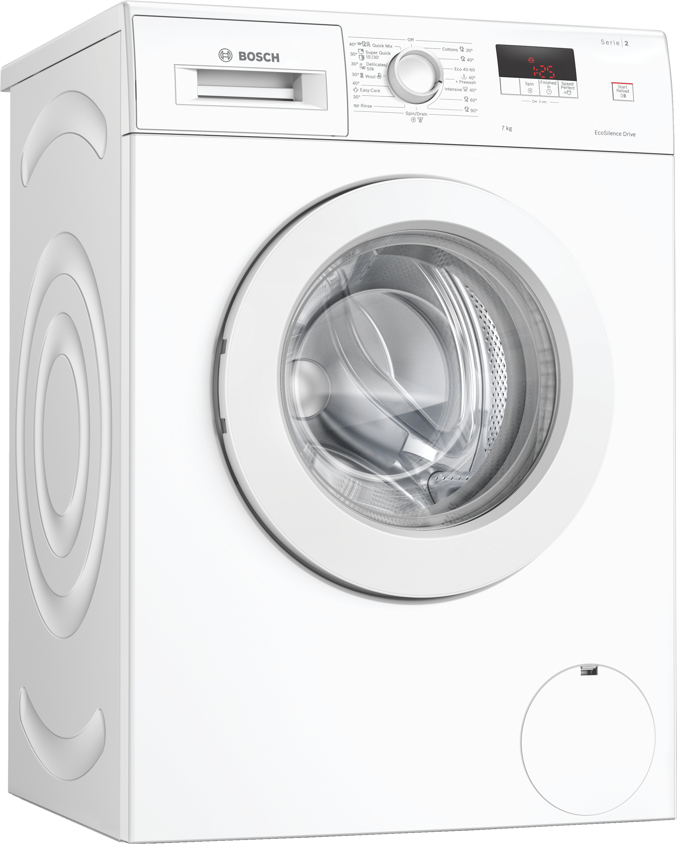 Serija 2, Mašina za pranje veša, punjenje spreda, 7 kg, 1000 okr, WAJ20061BY