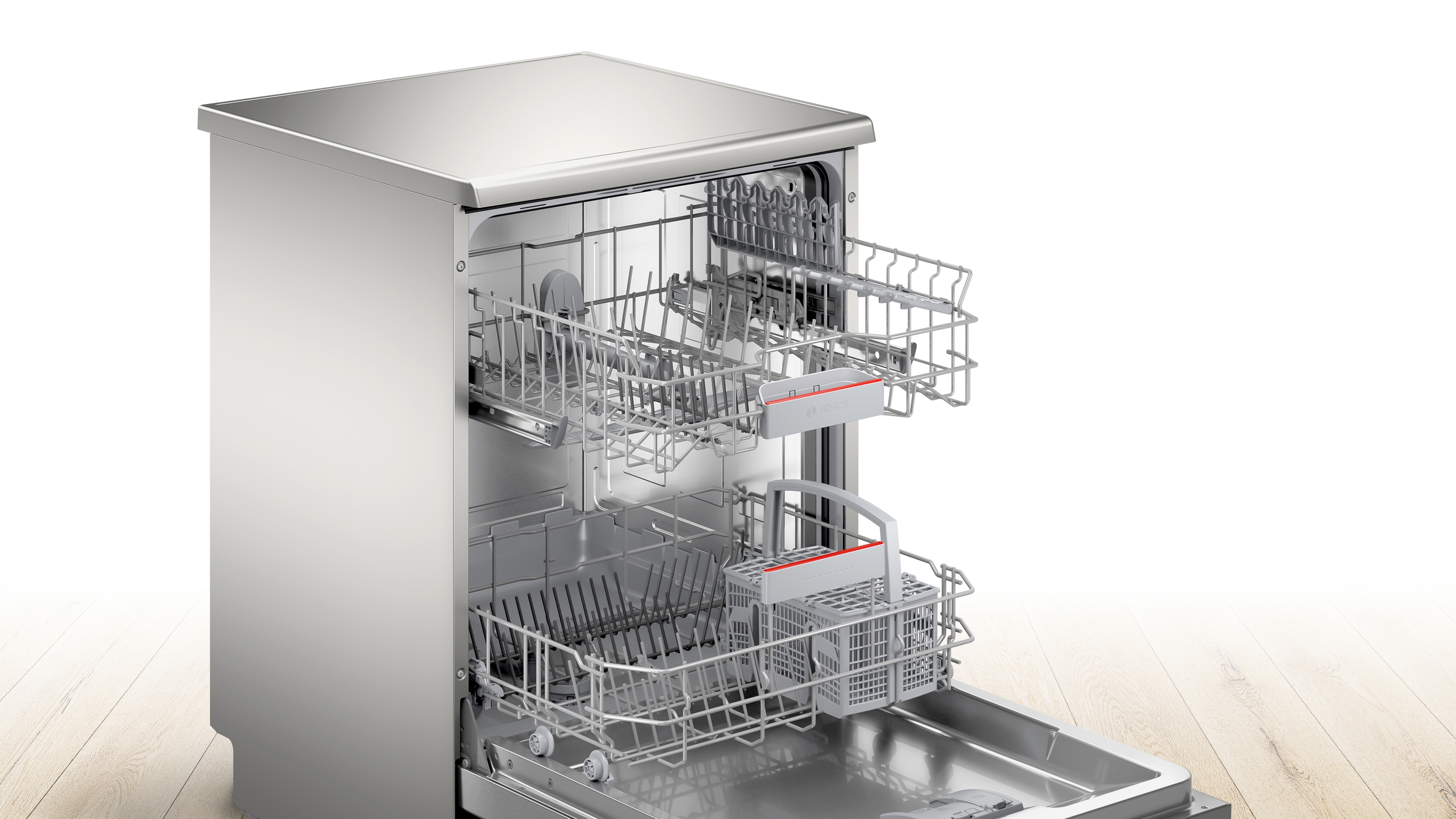 Serija 4, Samostojeća mašina za pranje sudova, 60 cm, Nerđajući čelik, SMS4HTI31E