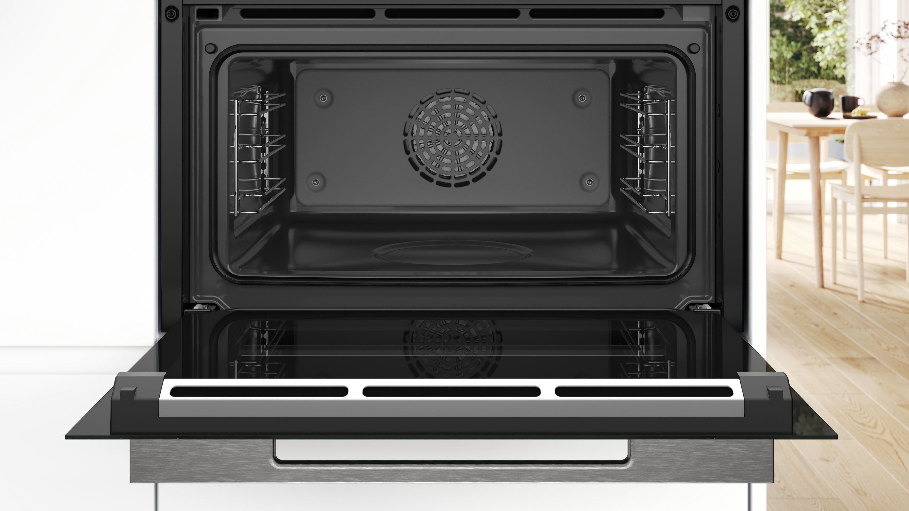 Serija 8, Ugradna kompaktna rerna sa funkcijom pečenja na pari, 60 x 45 cm, Crna, CSG7361B1