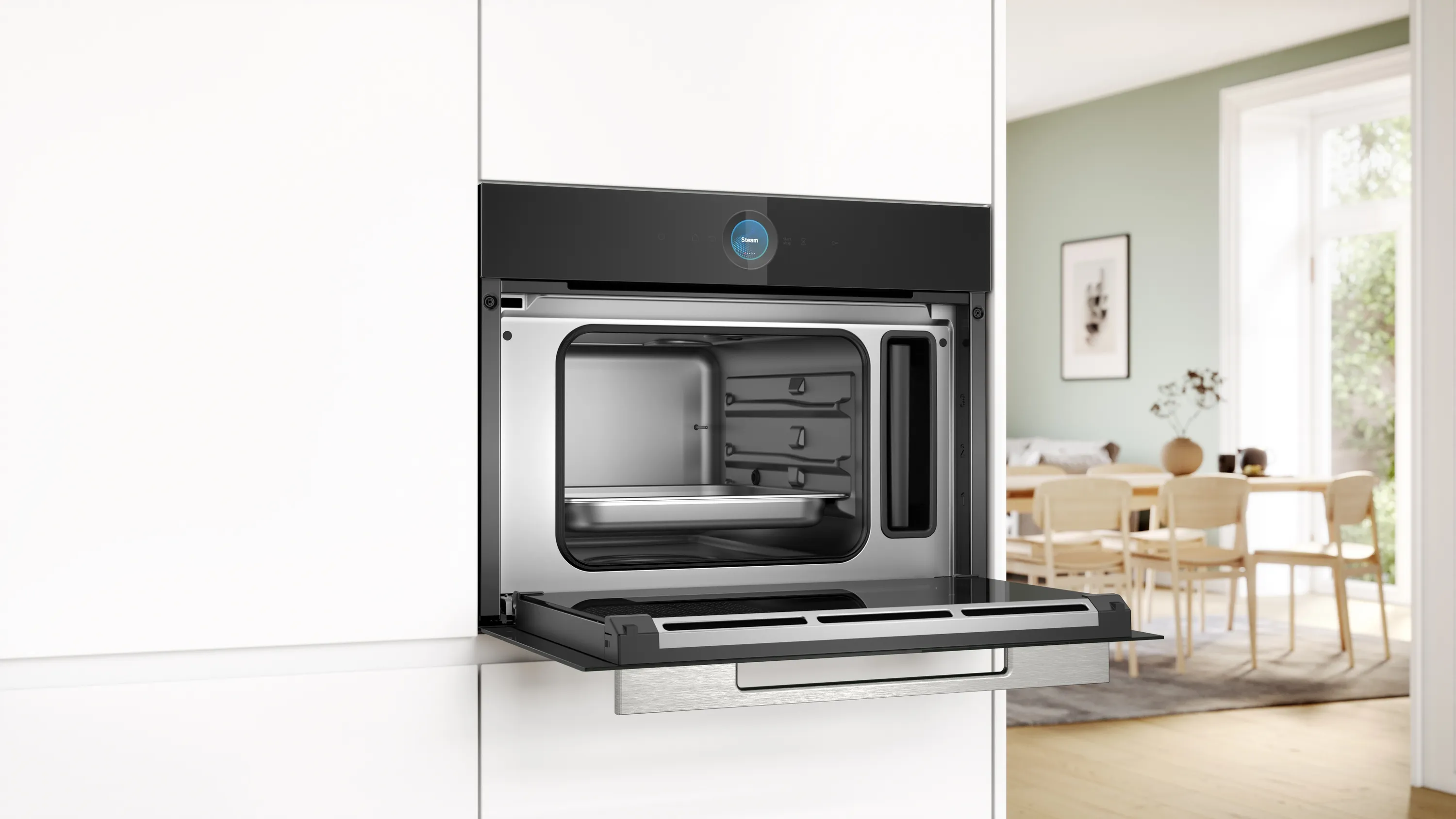 Ugradna rerna za kuvanje na pari CDG714XB1 Serija 8, 60 x 45 cm, Crna