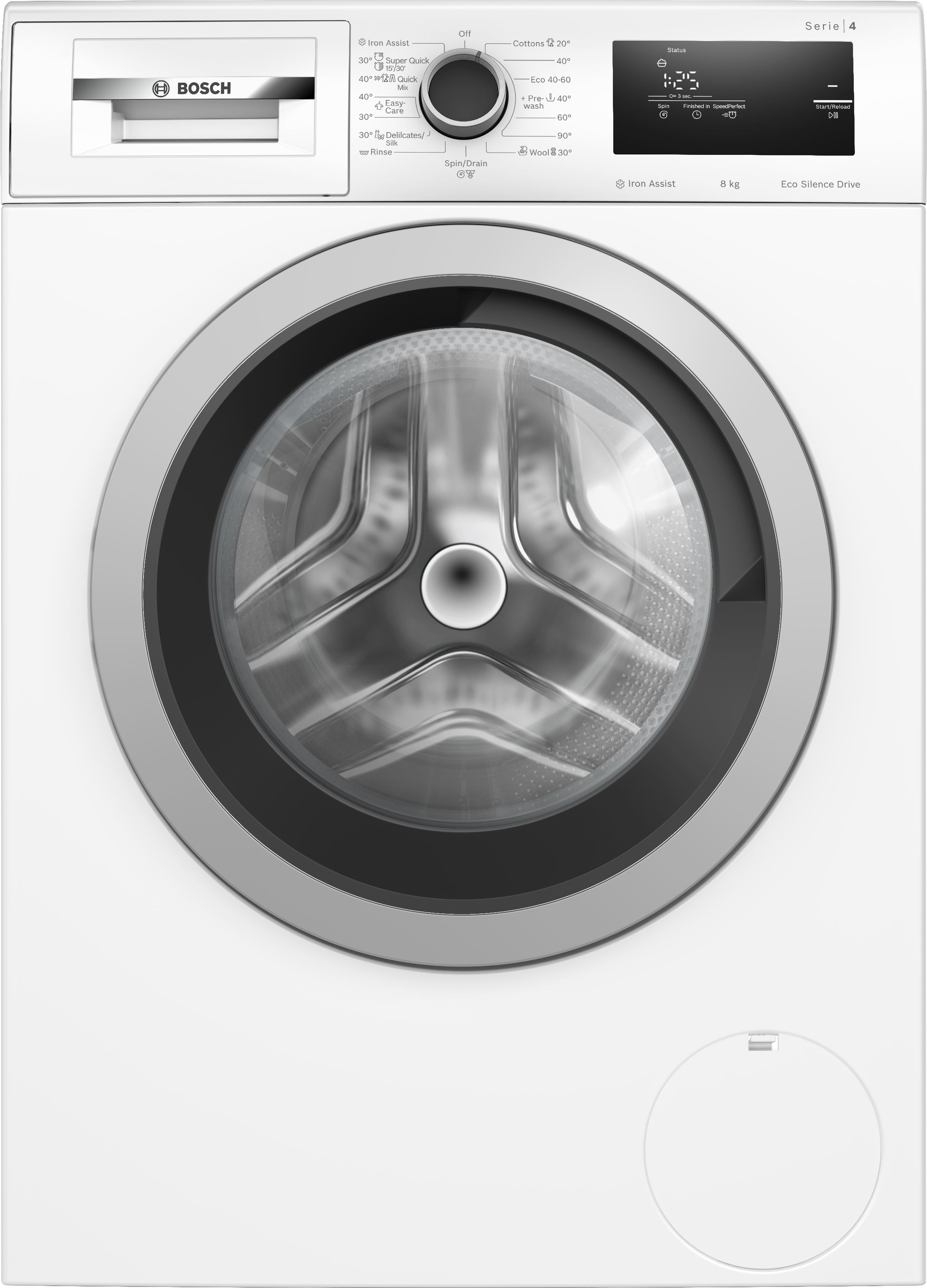 Serija 4, Mašina za pranje veša, punjenje spreda, 8 kg, 1400 okr, WAN28060BY