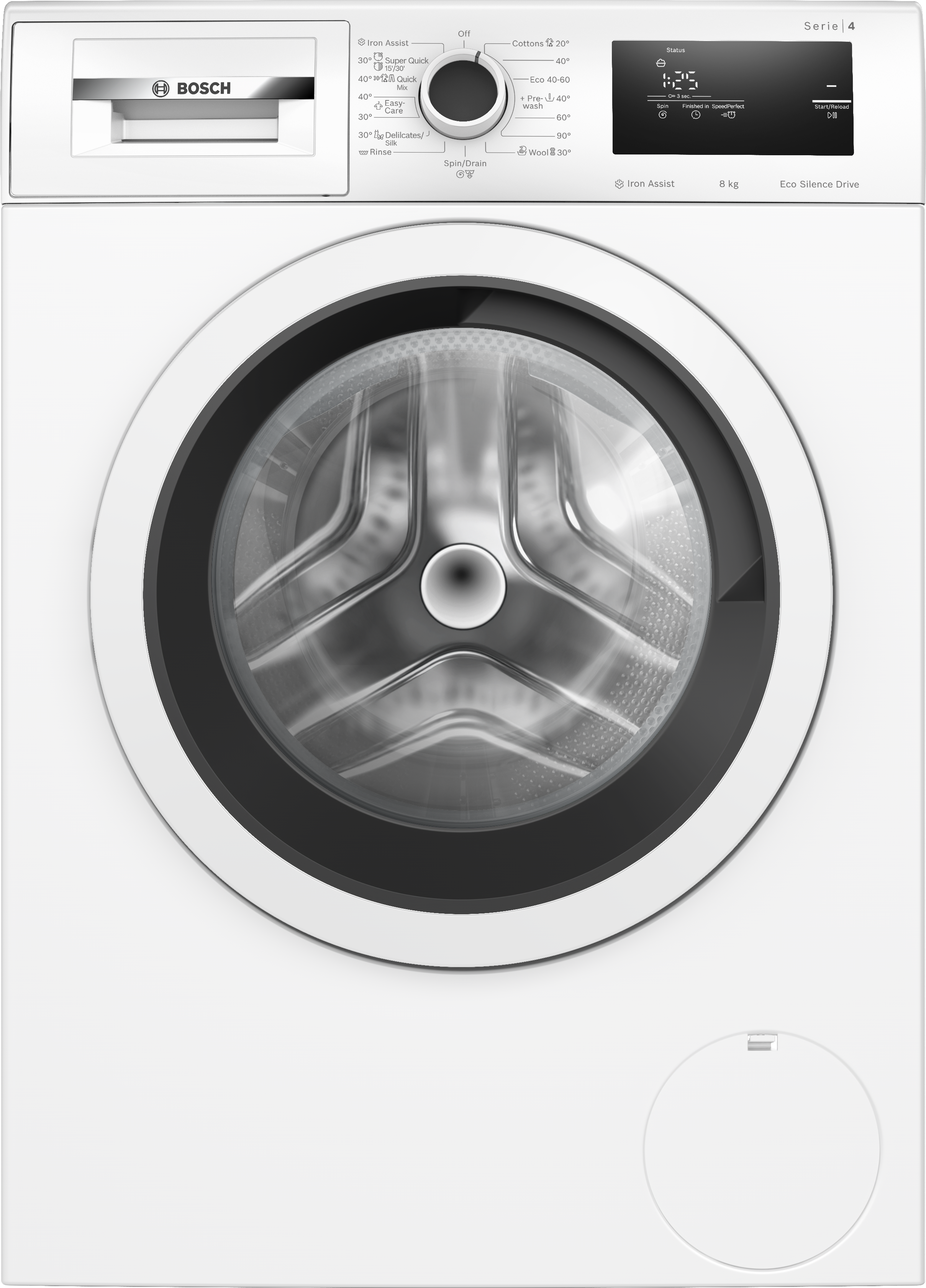 Serija 4, Mašina za pranje veša, punjenje spreda, 8 kg, 1200 okr, WAN24066BY