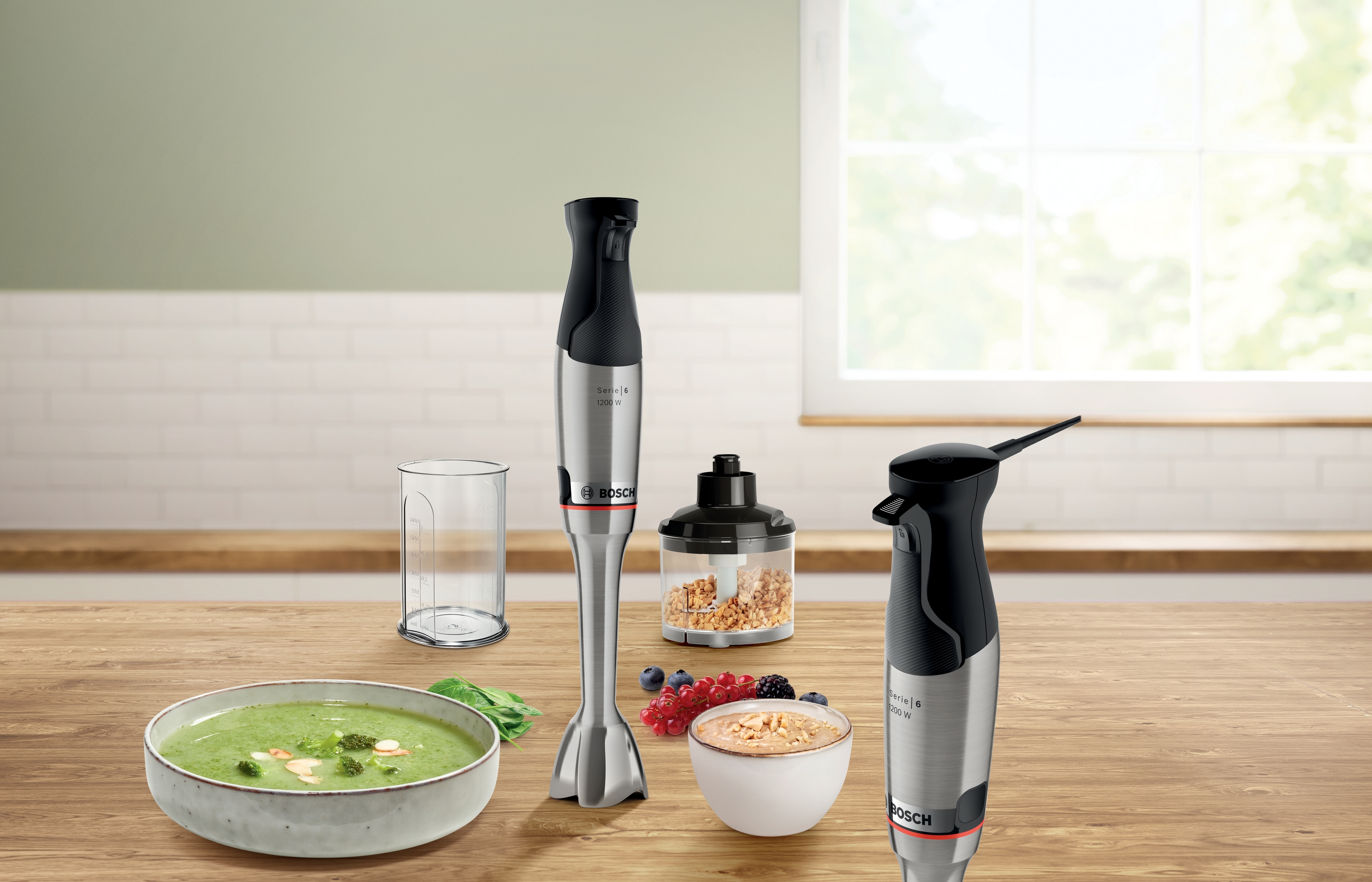 Series 6, Hand blender, ErgoMaster, 1200 W, Stainless steel, MSM6M820