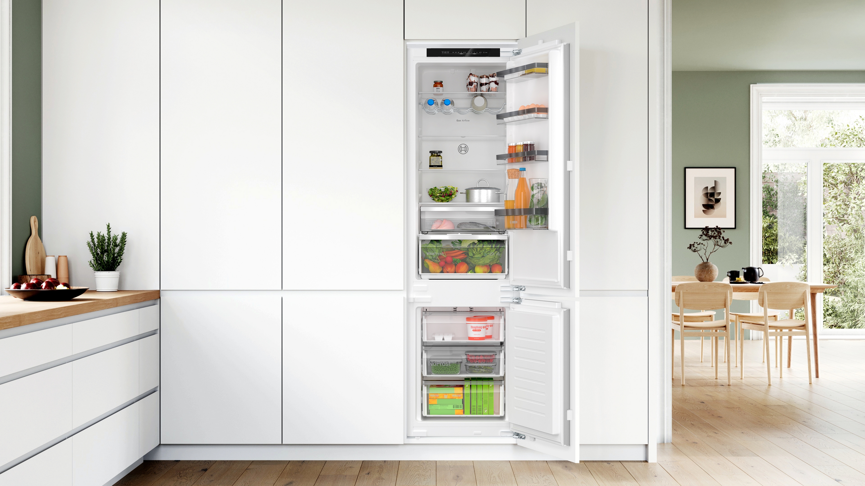 Serija 4, Ugradni frižider sa zamrzivačem dole, 193.5 x 55.8 cm, Fiksna šarka, KIN96VFD0