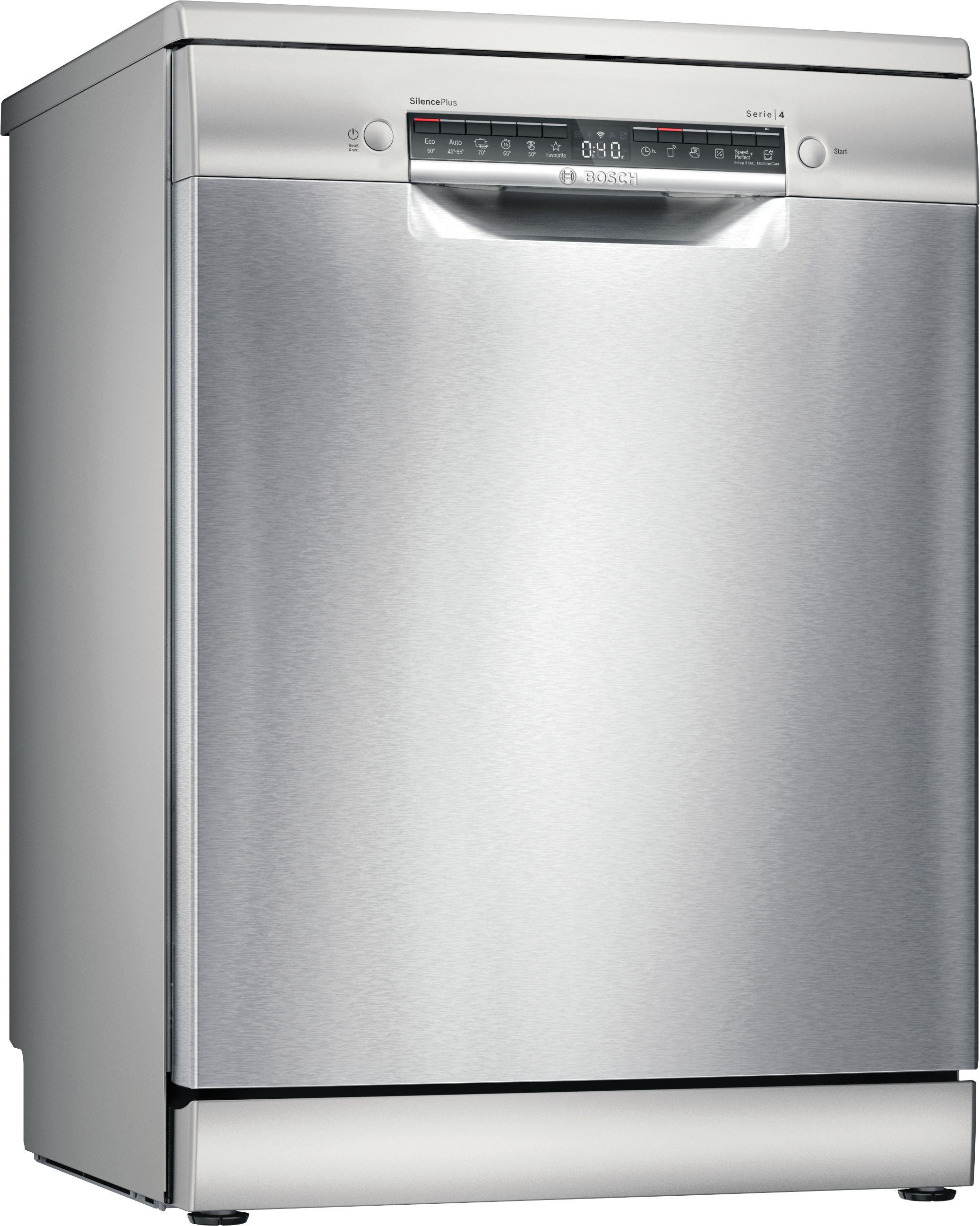 Serija 4, Samostojeća mašina za pranje sudova, 60 cm, Nerđajući čelik, SMS4EMI06E