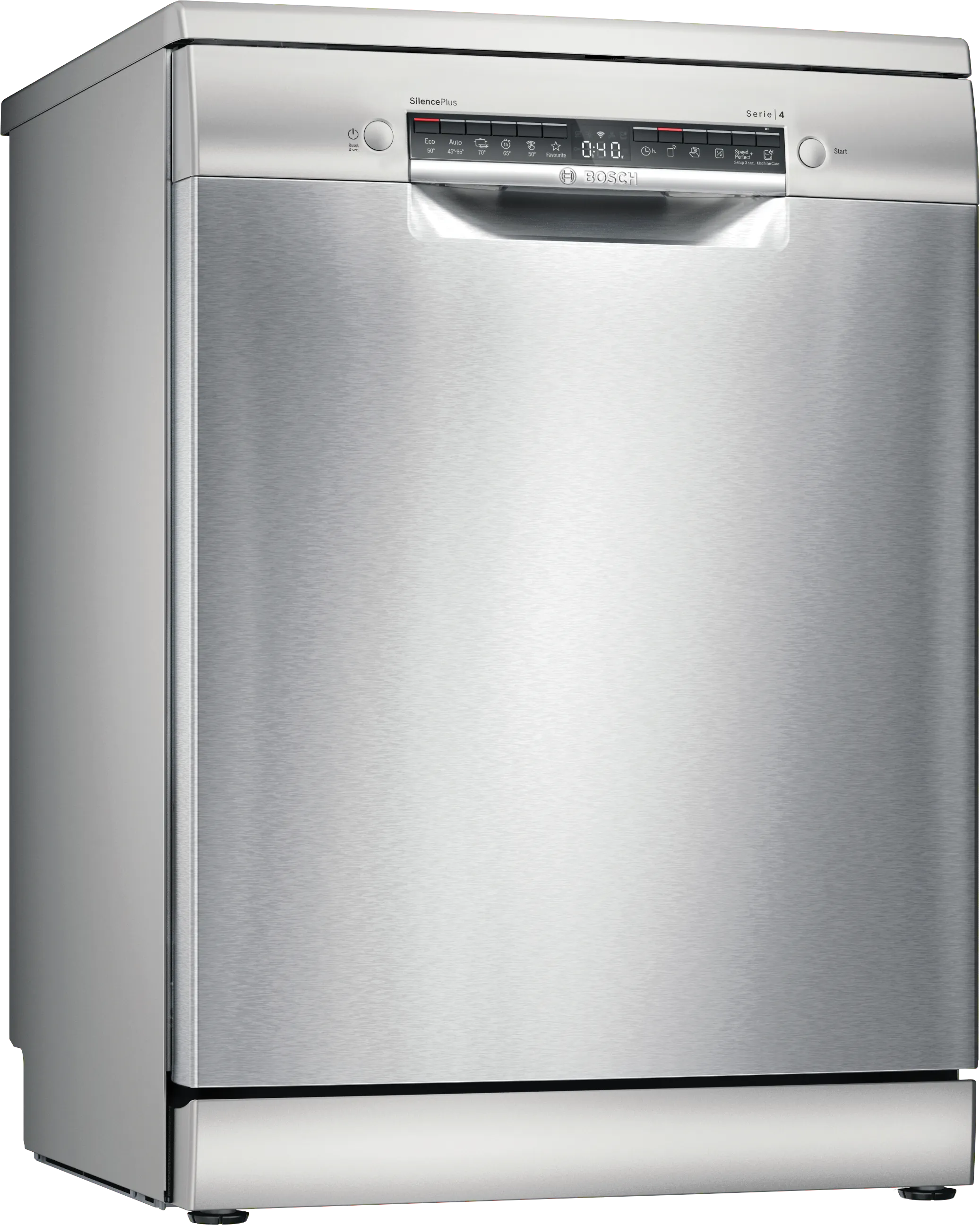 Serija 4, Samostojeća mašina za pranje sudova, 60 cm, Nerđajući čelik, SMS4EMI06E
