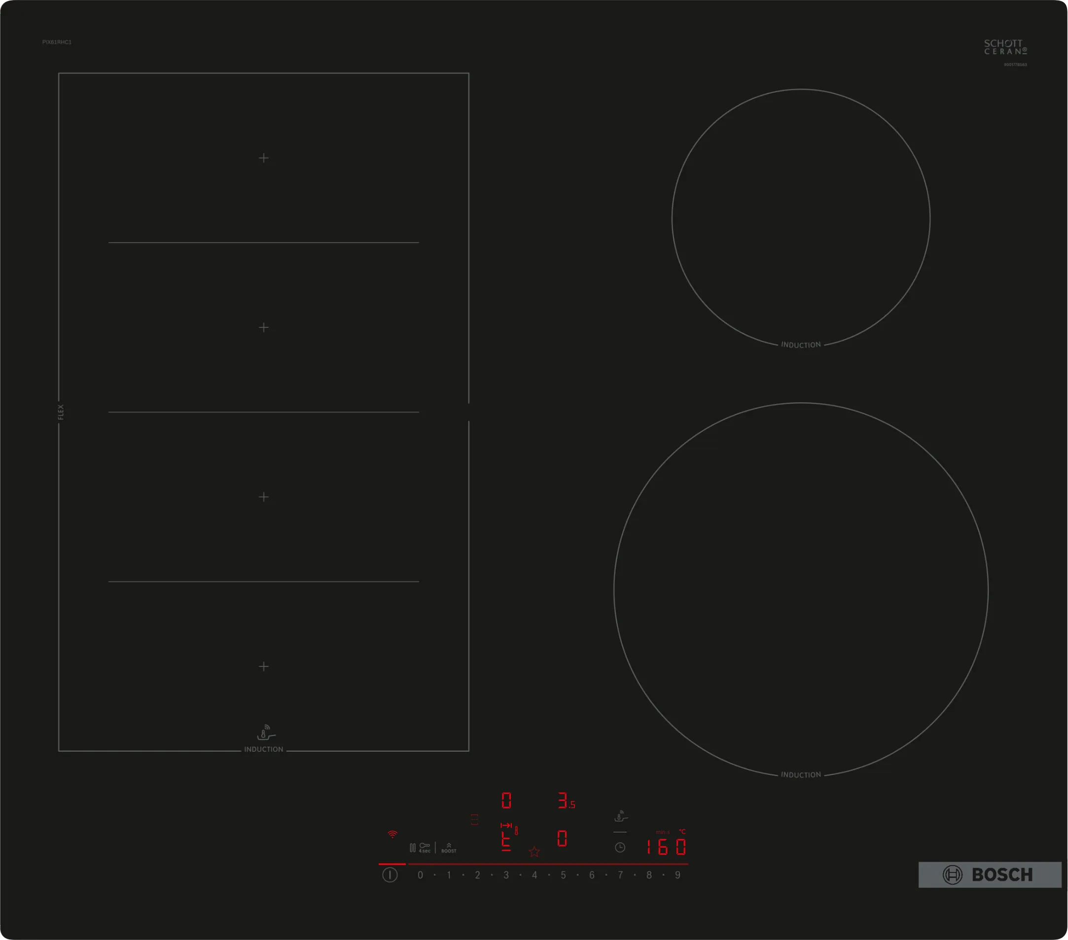 Indukciona ploča za kuvanje pix61rhc1e serija 6, 60 cm