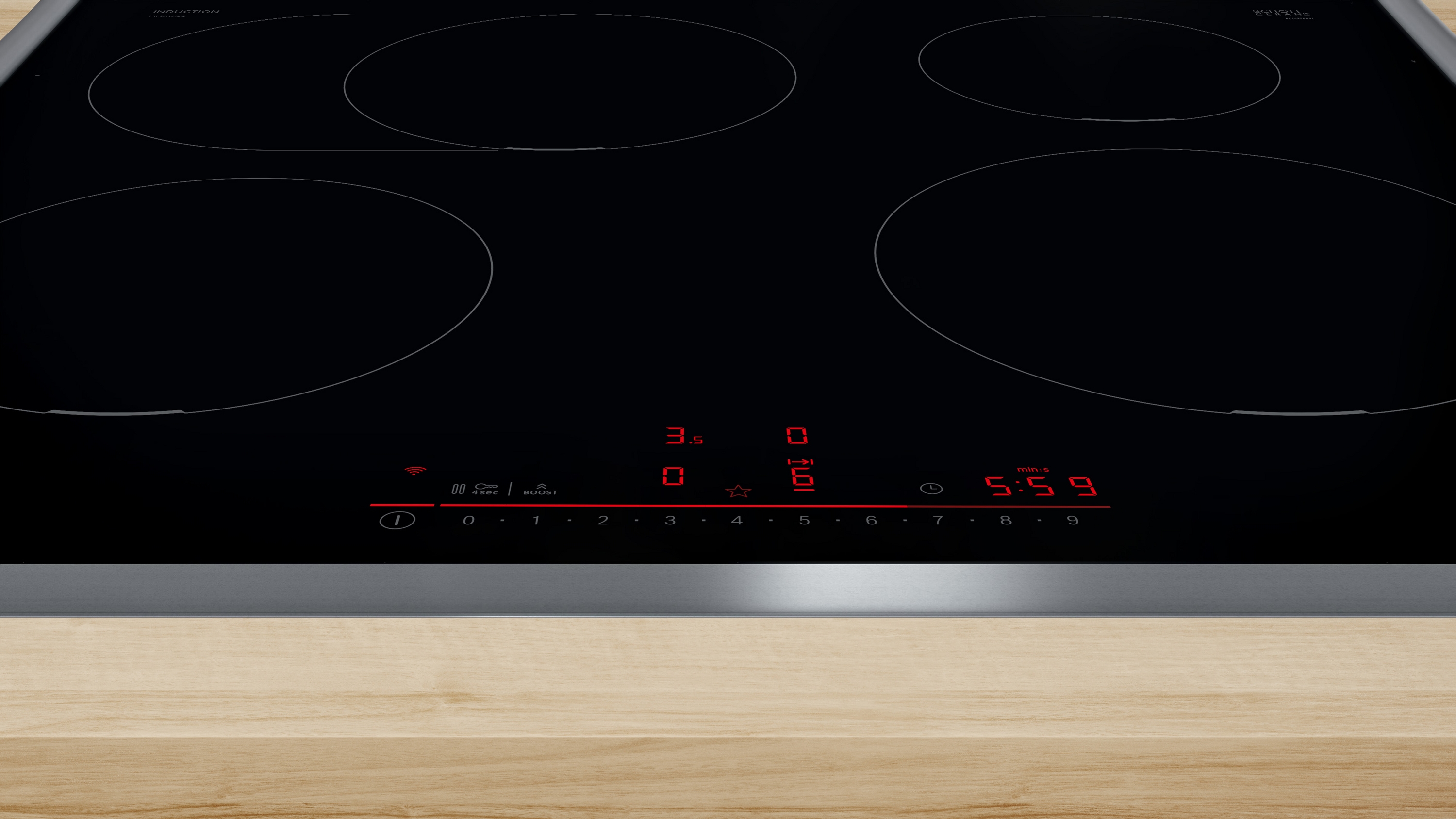 Serija 6, Indukciona ploča za kuvanje, 60 cm, Crna, ugradnja sa okvirom, PIF645HB1E