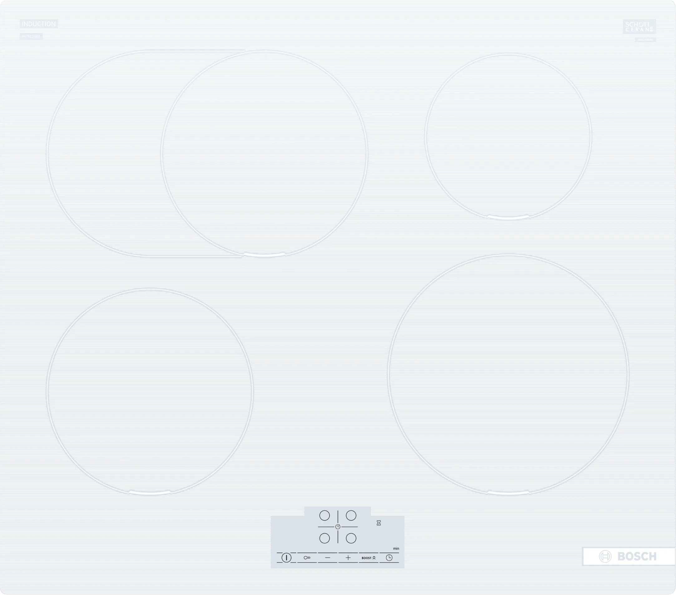 Series 6, Induction hob, 60 cm, surface mount without frame, PIF612BB1E