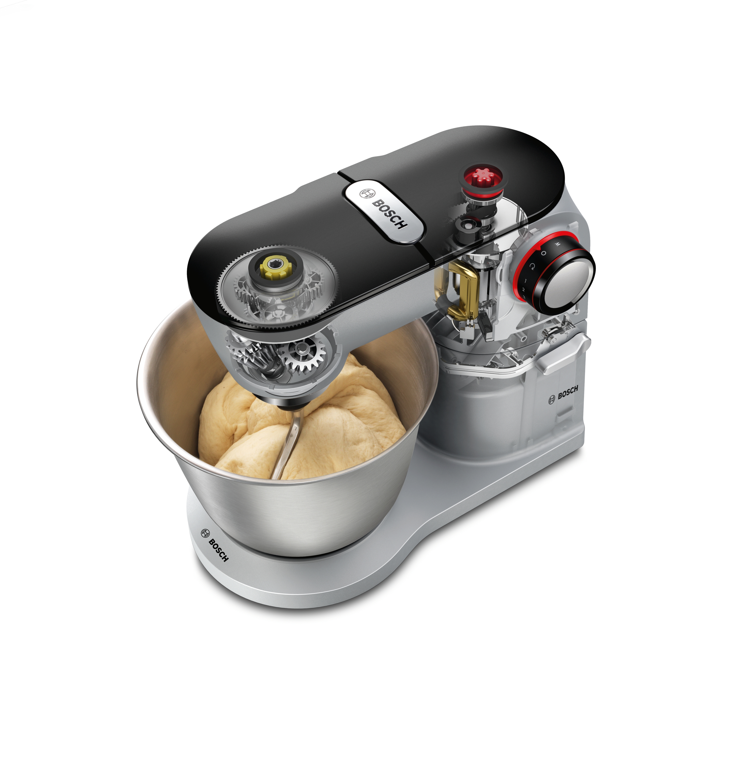 Series 8, Kitchen machine, OptiMUM, 1400 W, Silver, Black, MUM9B34S27