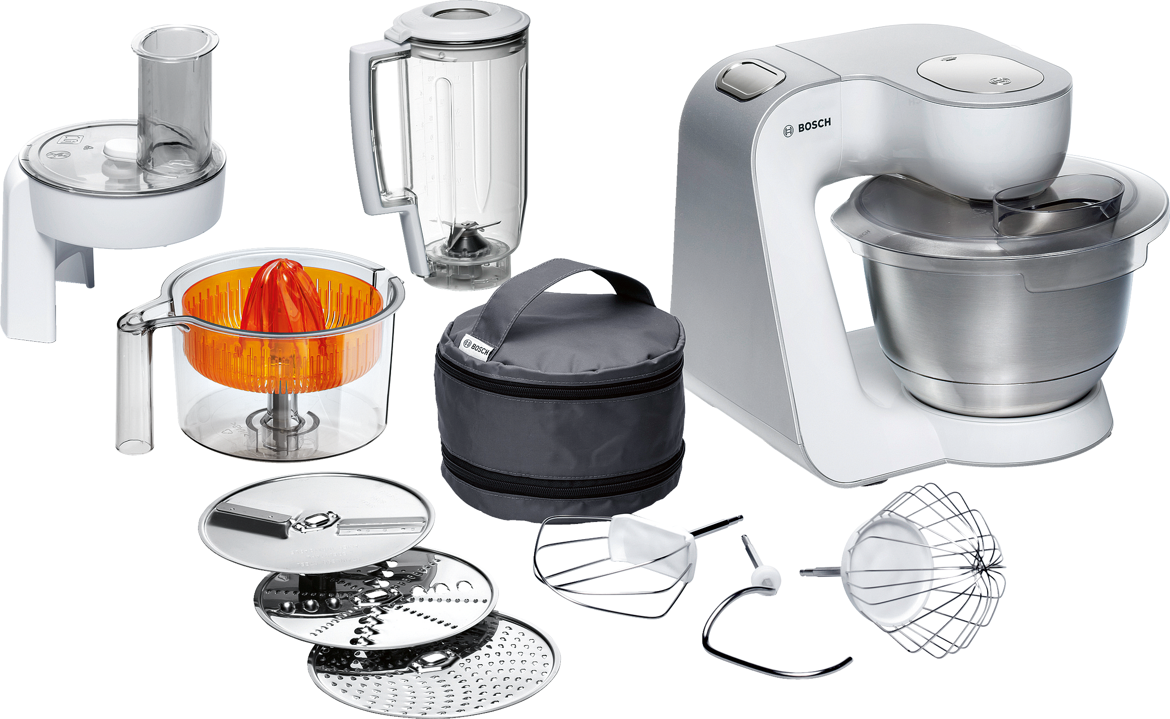 Serija 4, Kuhinjski robot, MUM 5, 900 W, Bela, Siva, MUM54230