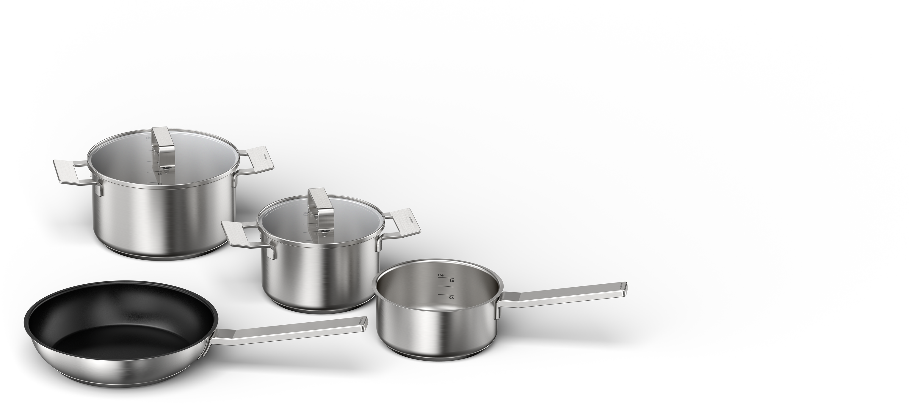 cookware set, 4 pieces, HEZ9SE040