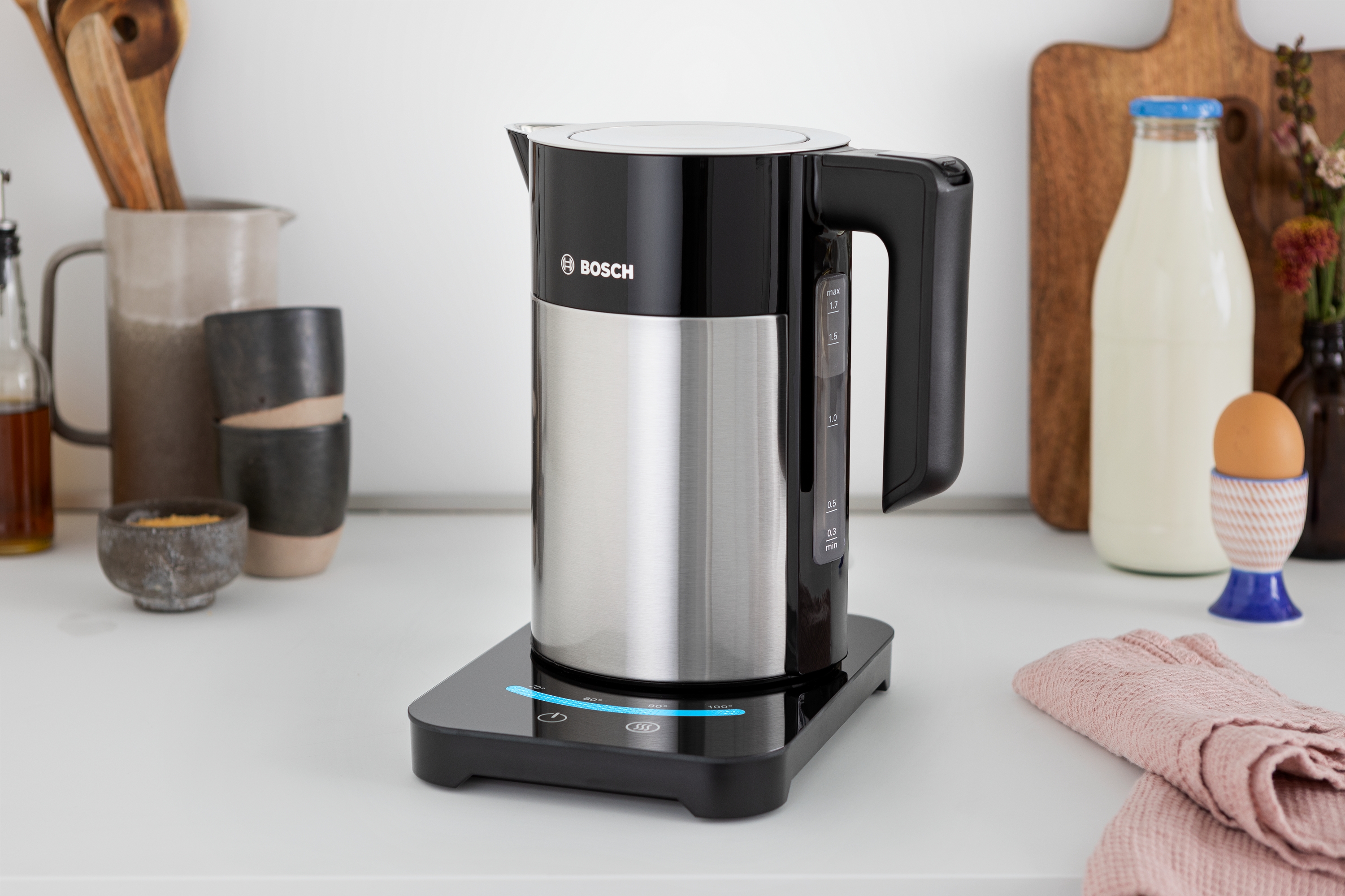 Kettle, 1.7 l, Stainless steel, TWK7203