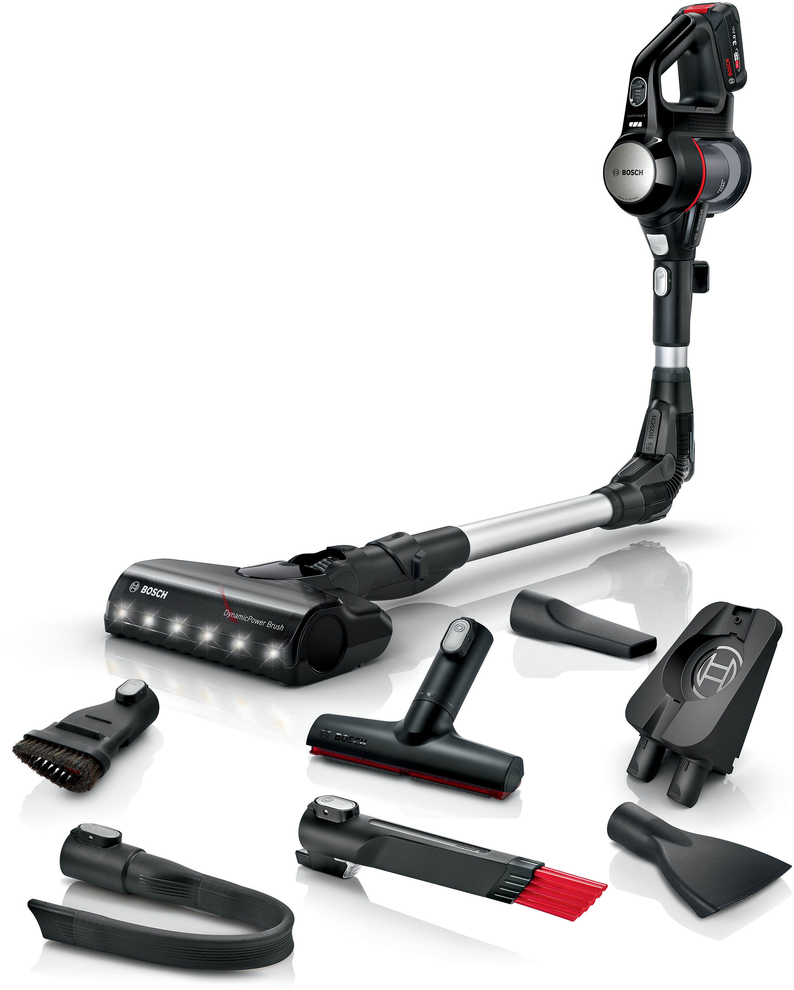 Rechargeable vacuum cleaner, Unlimited 7, Black, BCS711MAT