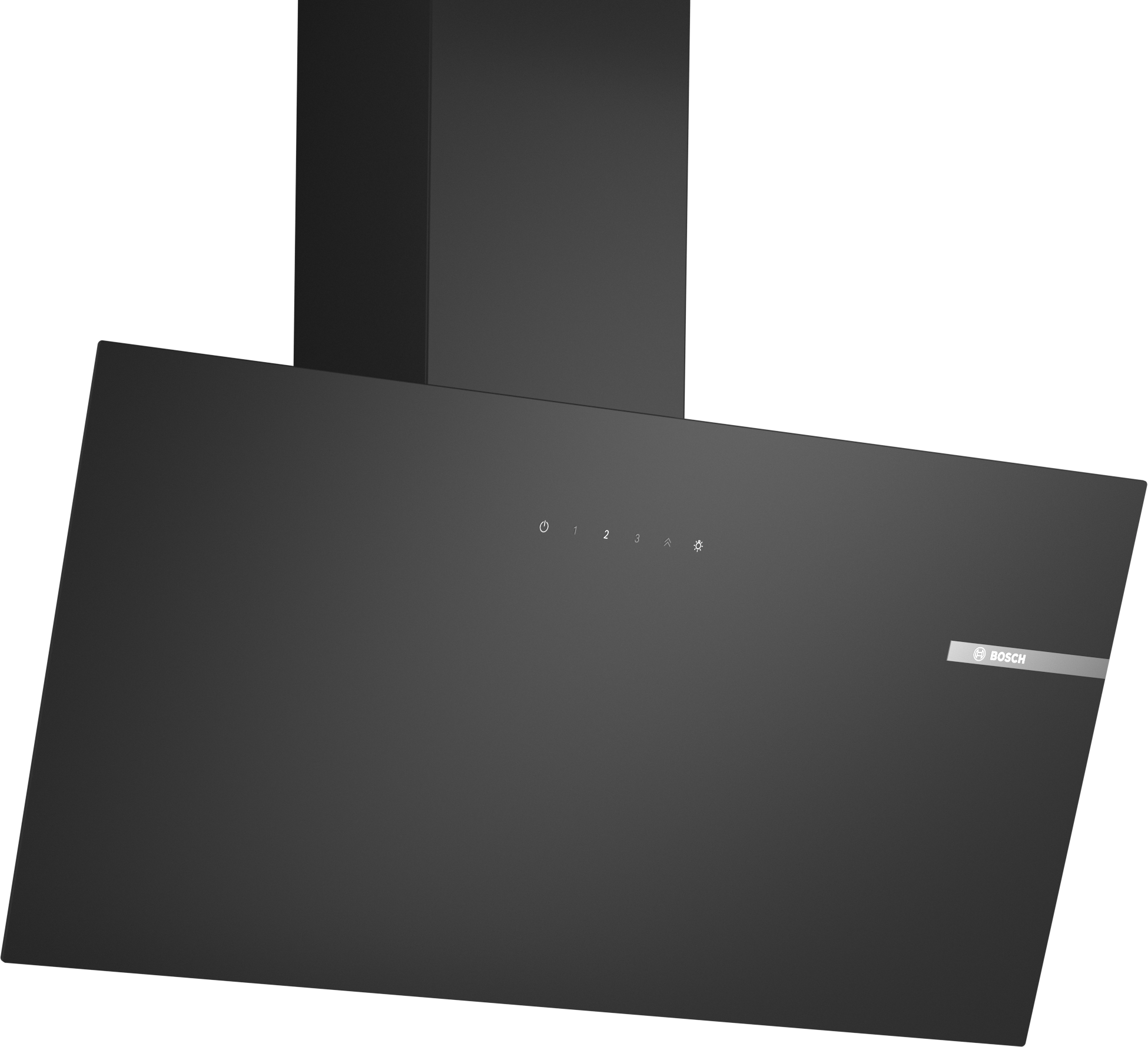 Series 2, wall-mounted cooker hood, 80 cm, clear glass black printed, DWK85DK60