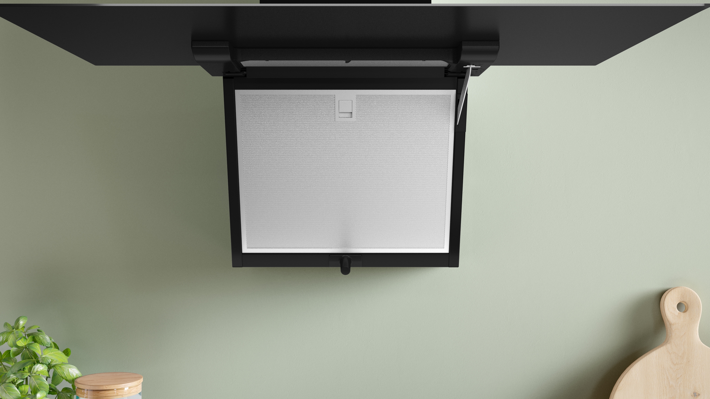 Series 4, wall-mounted cooker hood, 80 cm, clear glass black printed, DWK87FN60