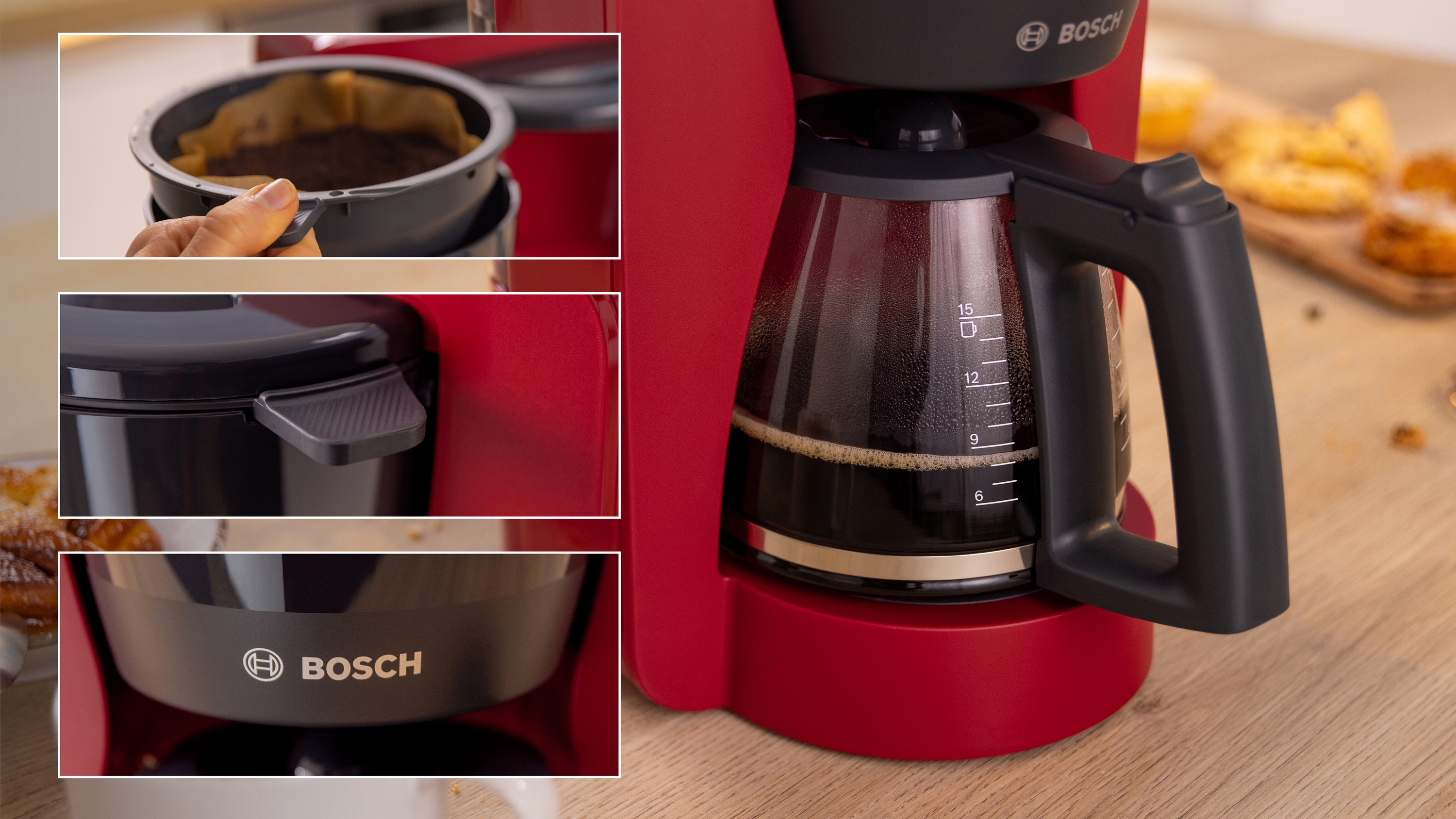 Coffee maker, MyMoment, Red, TKA2M114