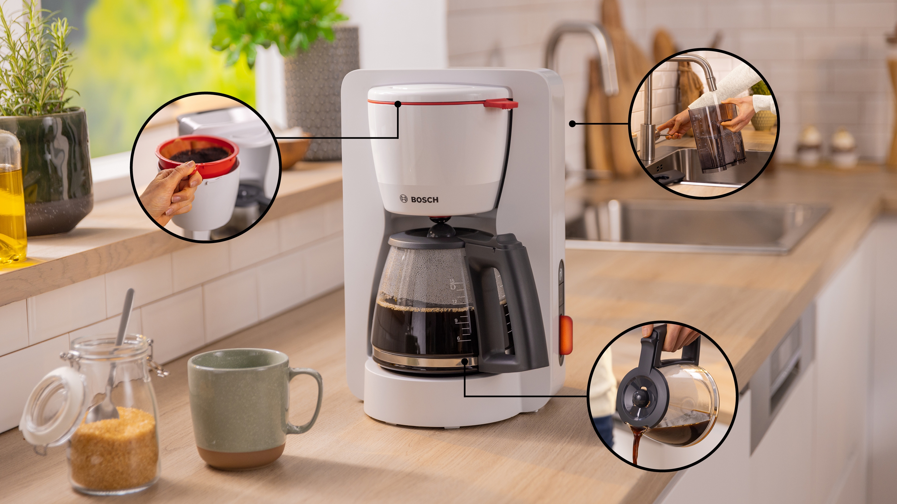Coffee maker, MyMoment, White, TKA3M131