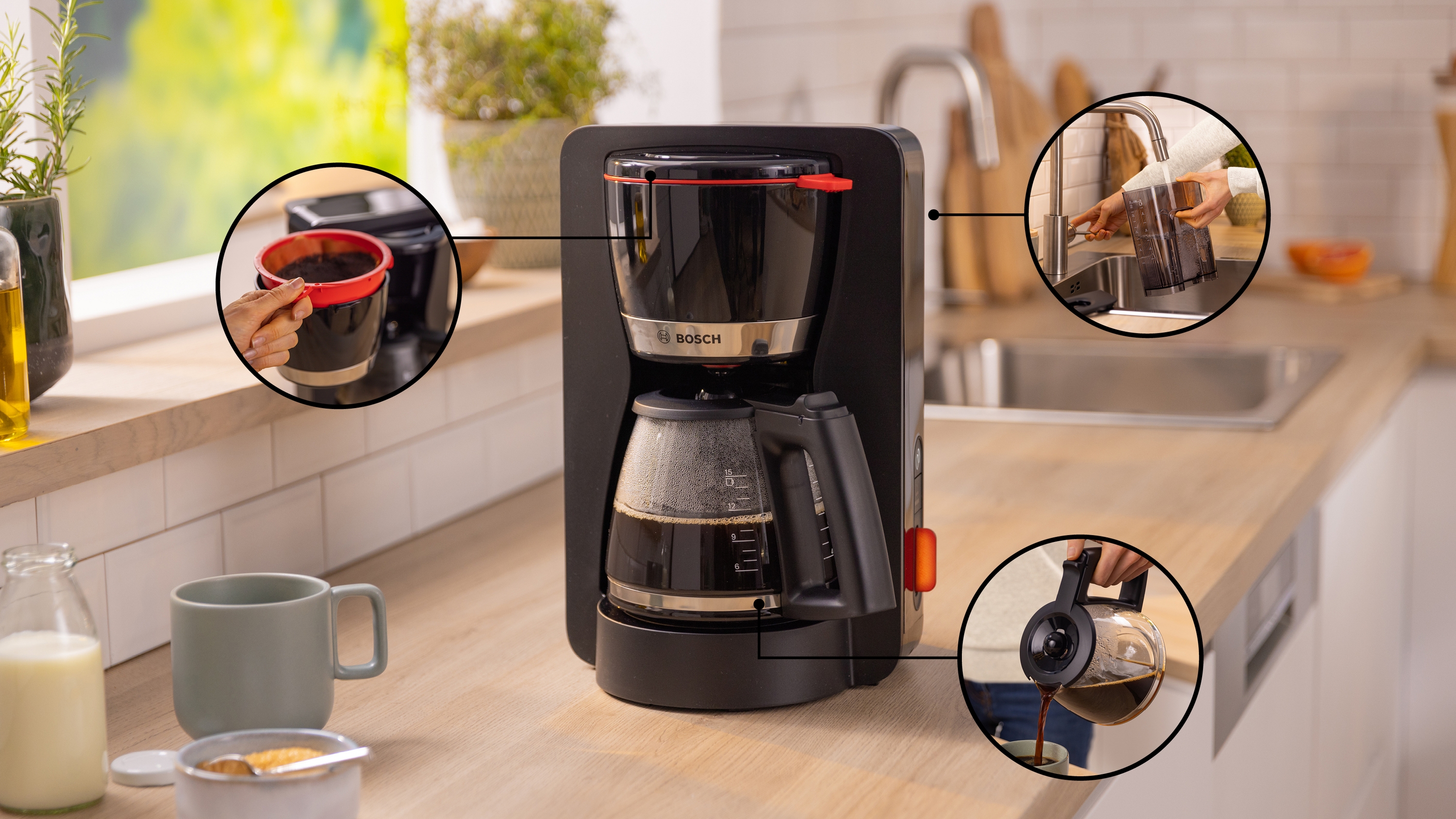 Coffee maker, MyMoment, Black, TKA4M233