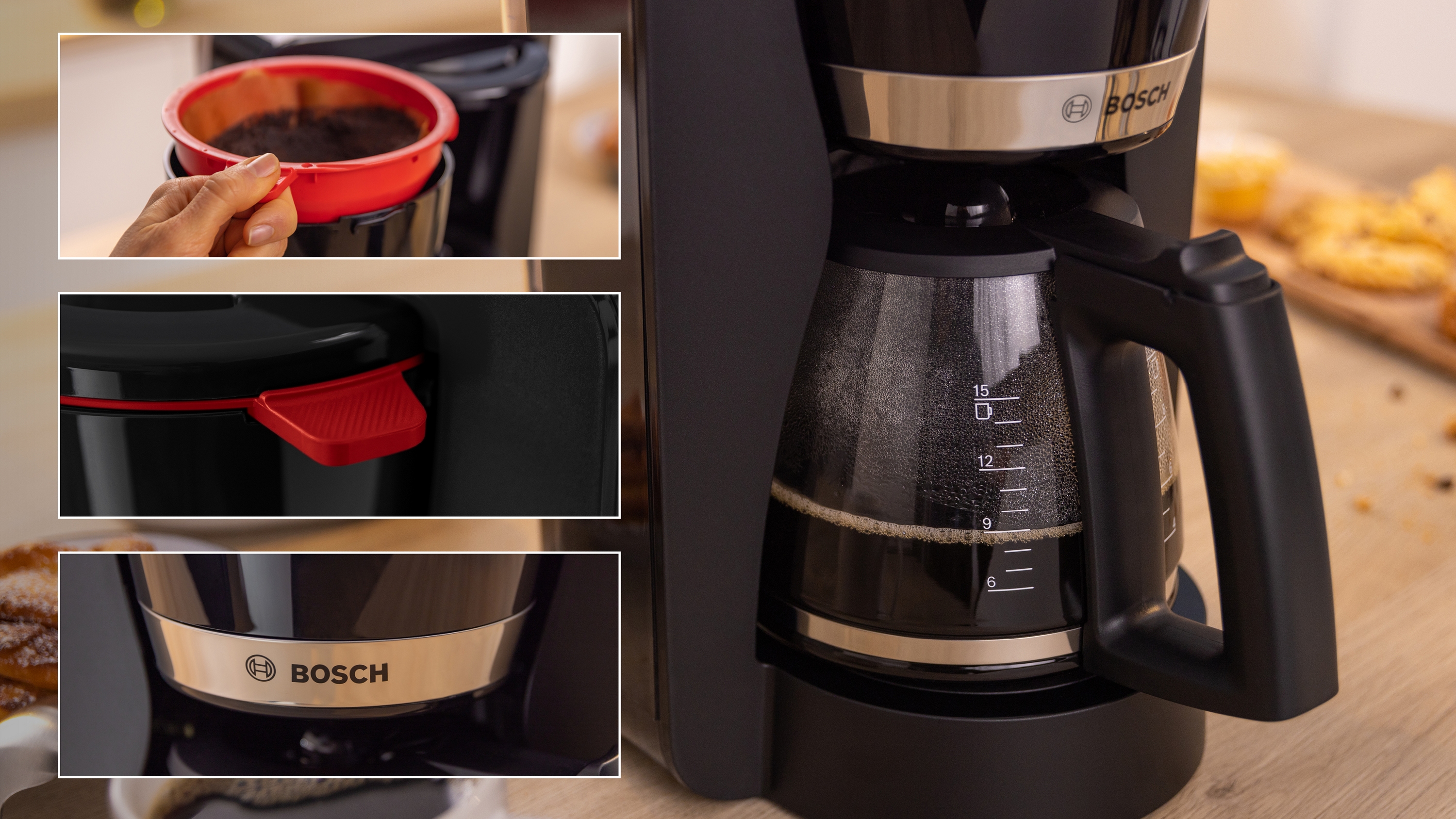 Coffee maker, MyMoment, Black, TKA4M233