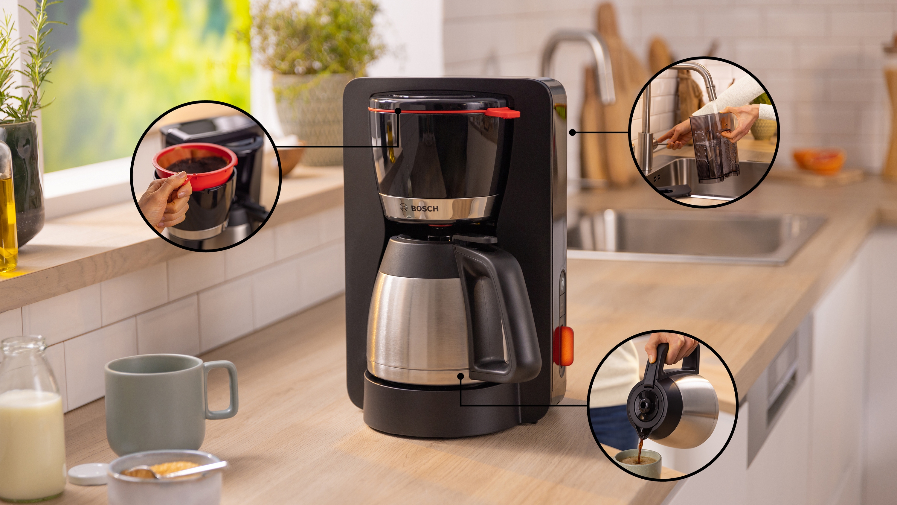 Coffee maker, MyMoment, Black, TKA6M273