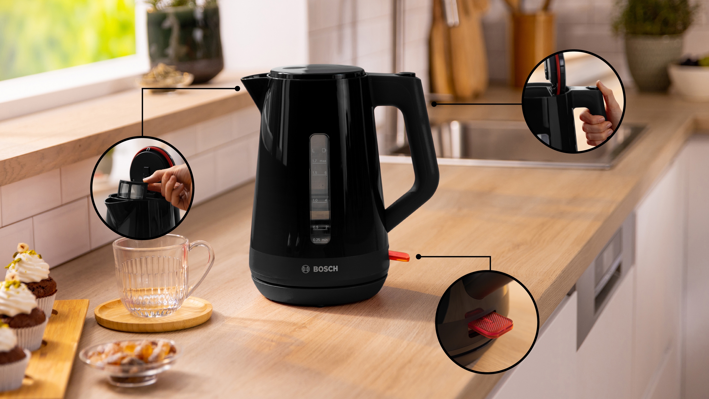 Kettle, MyMoment, 1.7 l, Black, TWK1M123