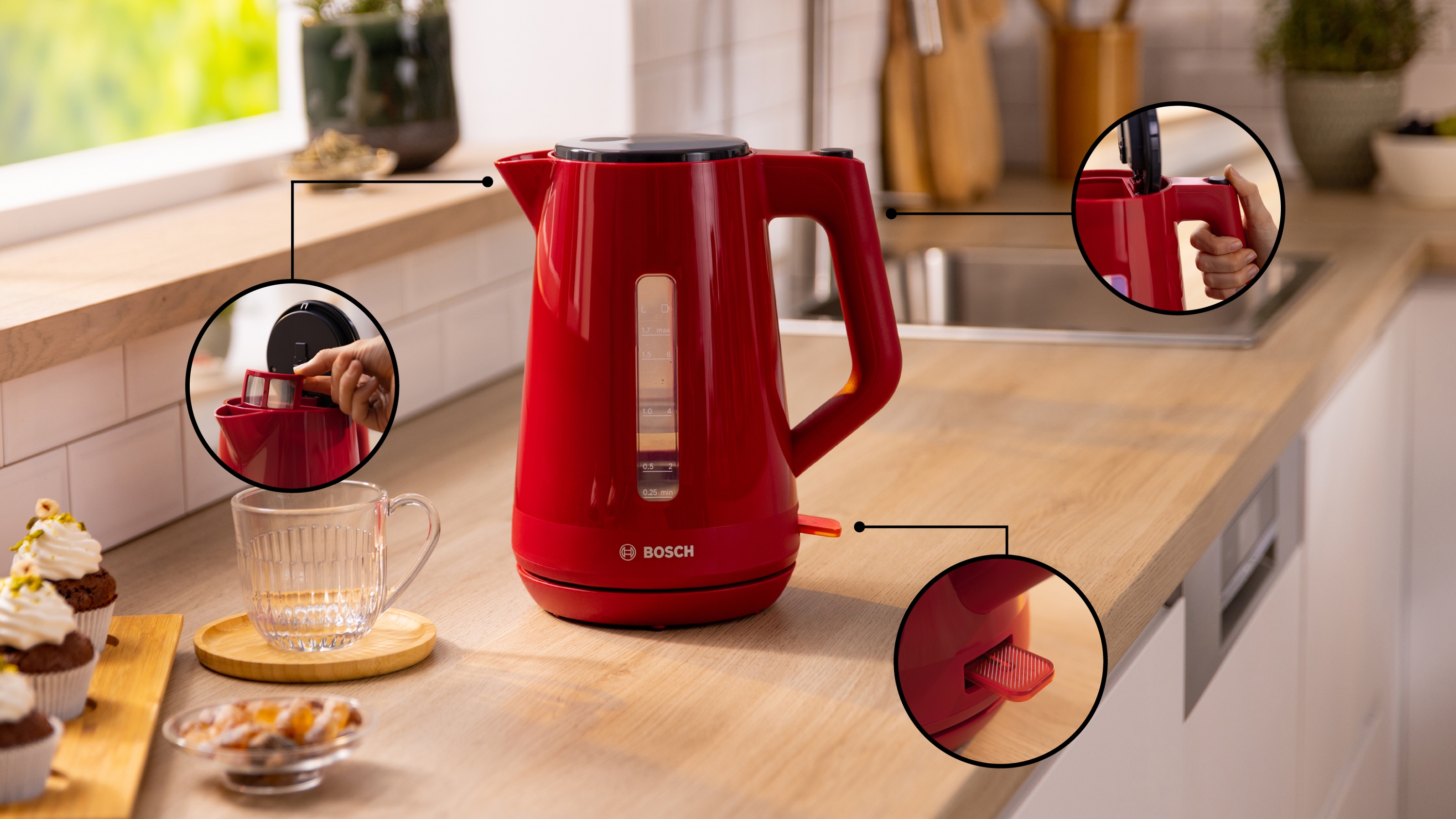 Kettle, MyMoment, 1.7 l, Red, TWK1M124