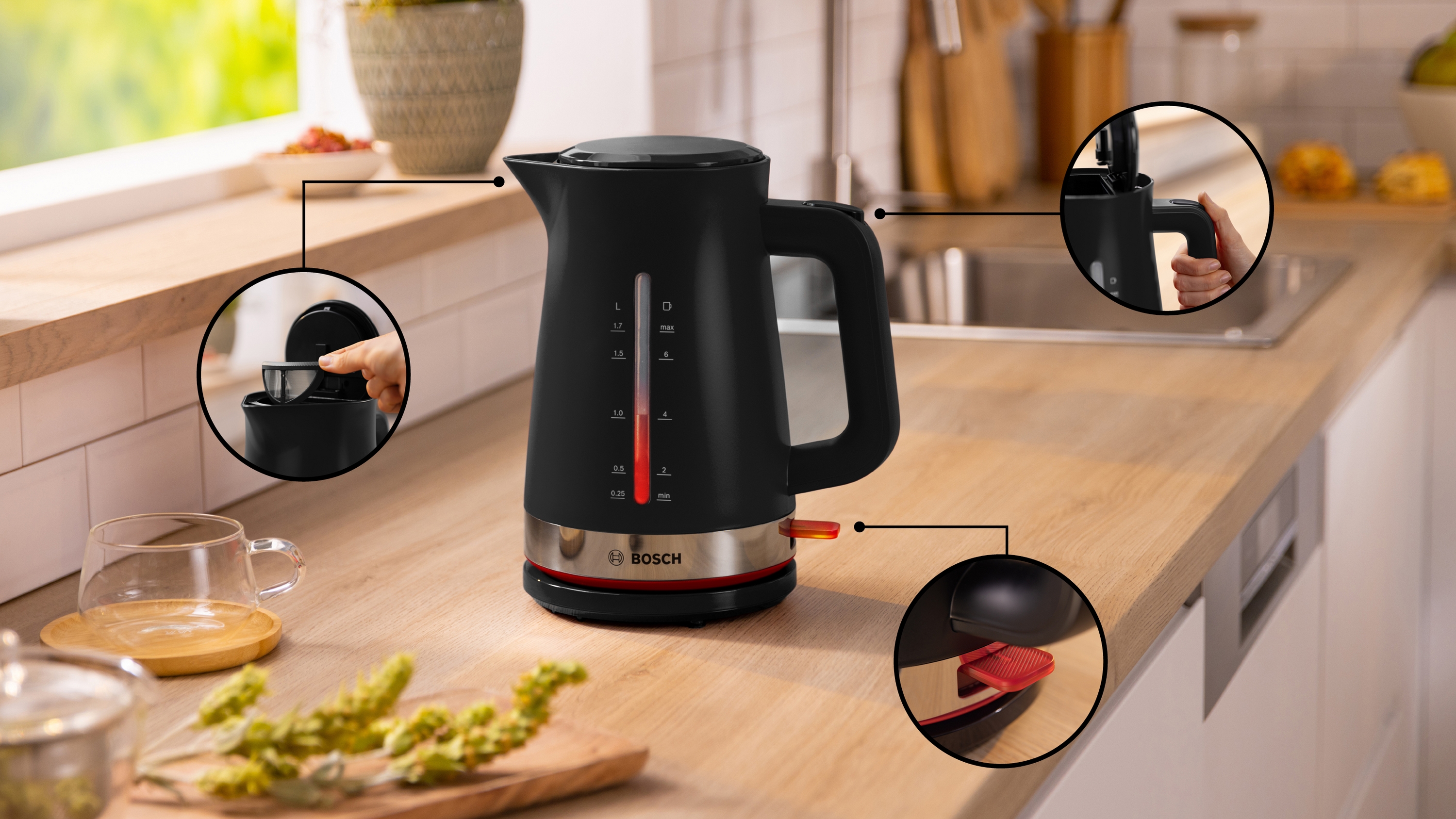 Kettle, MyMoment, 1.7 l, Black, TWK4M223