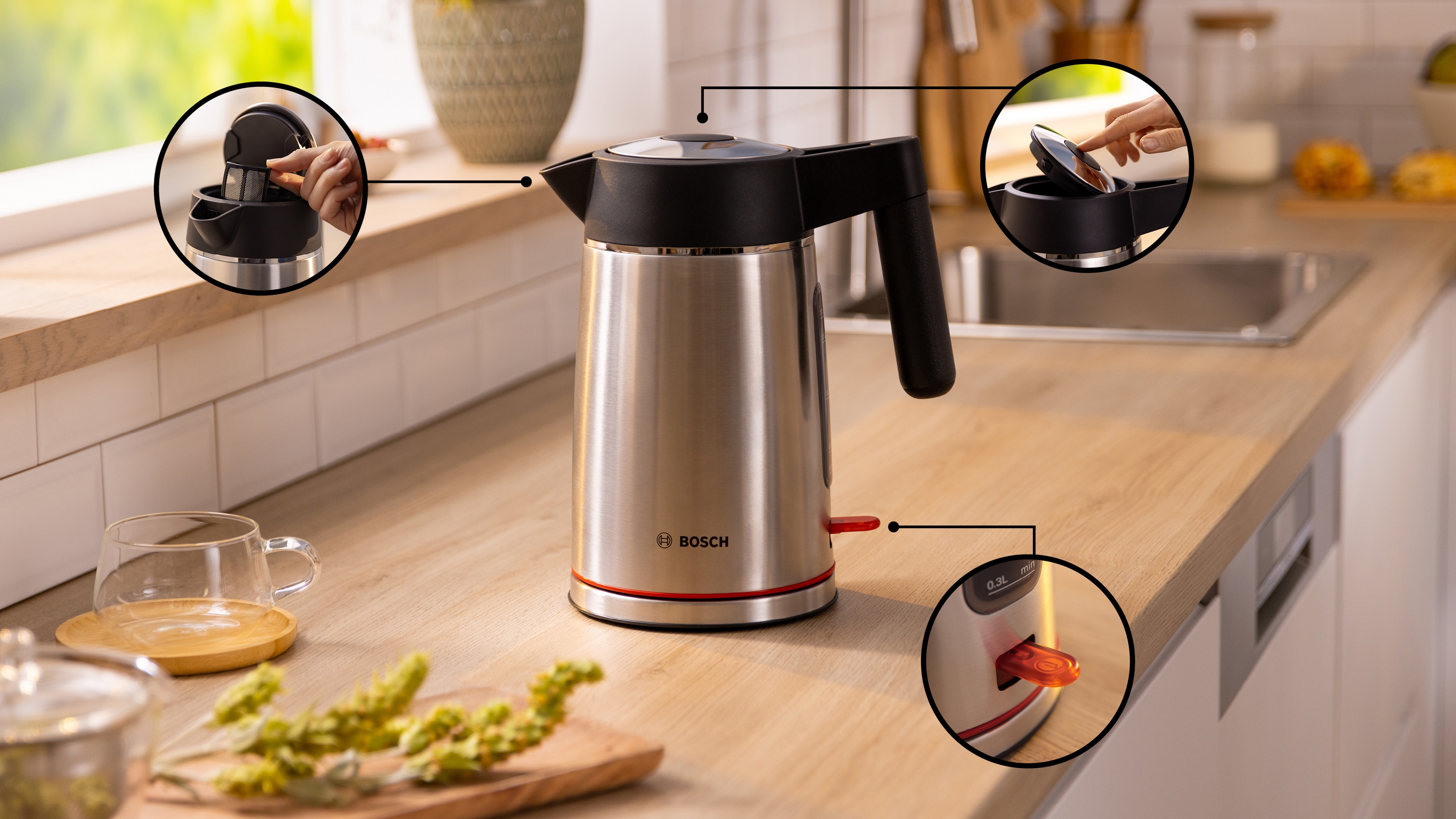 Kettle, MyMoment, 1.7 l, Stainless steel, TWK6M480