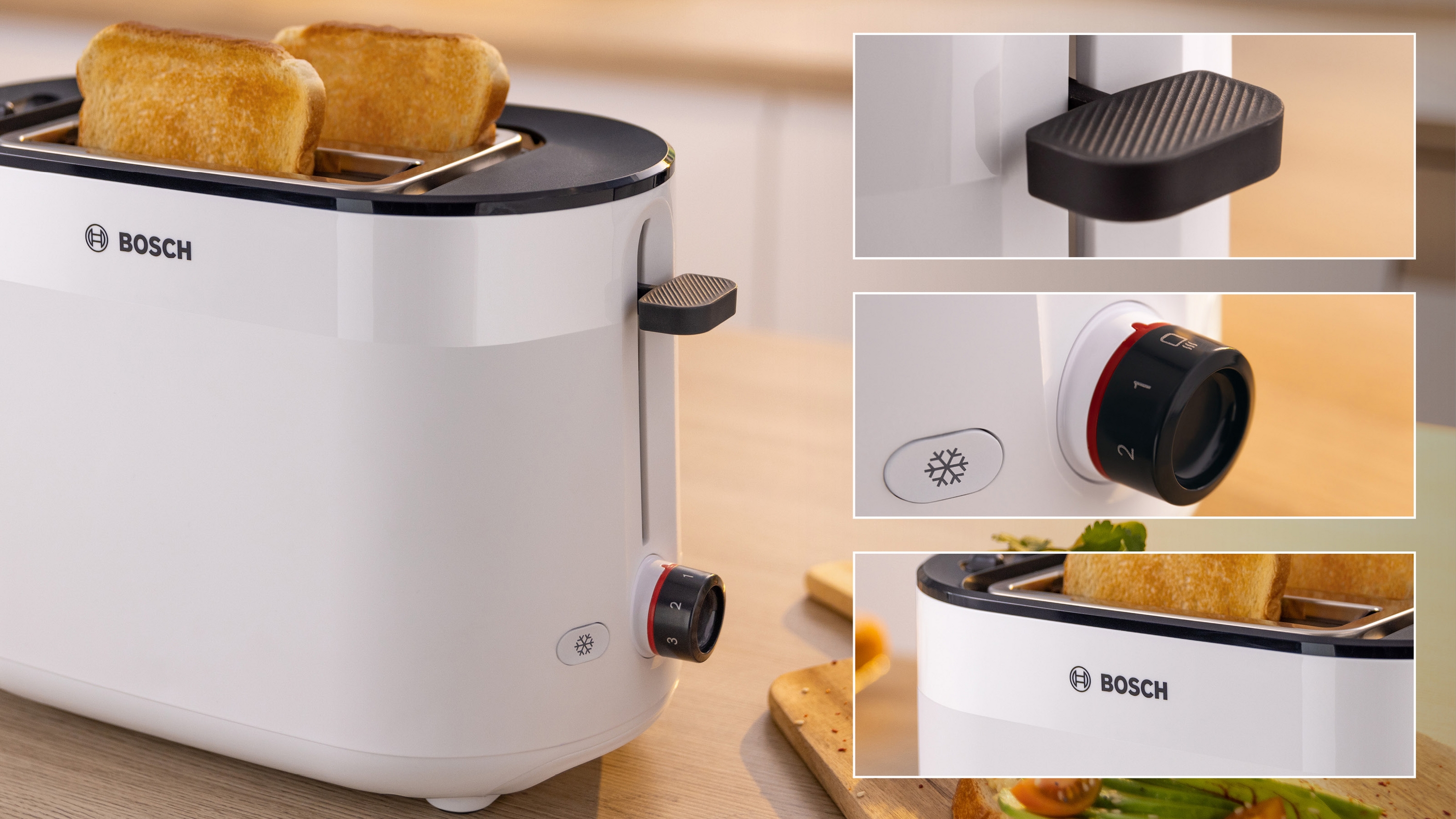 Compact toaster, MyMoment, White, TAT2M121