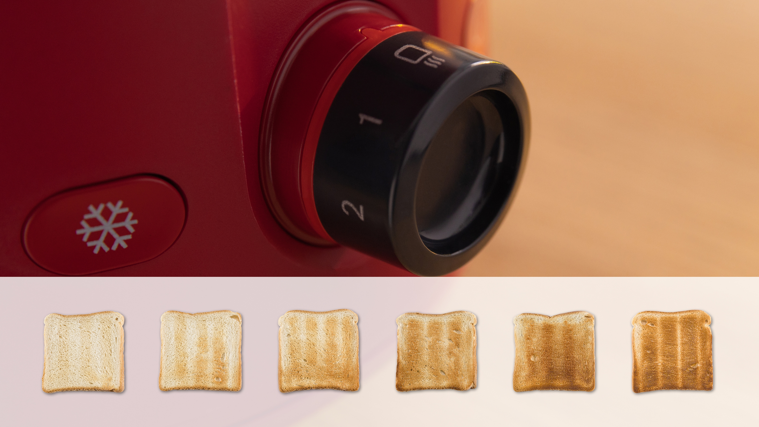 Compact toaster, MyMoment, Red, TAT2M124