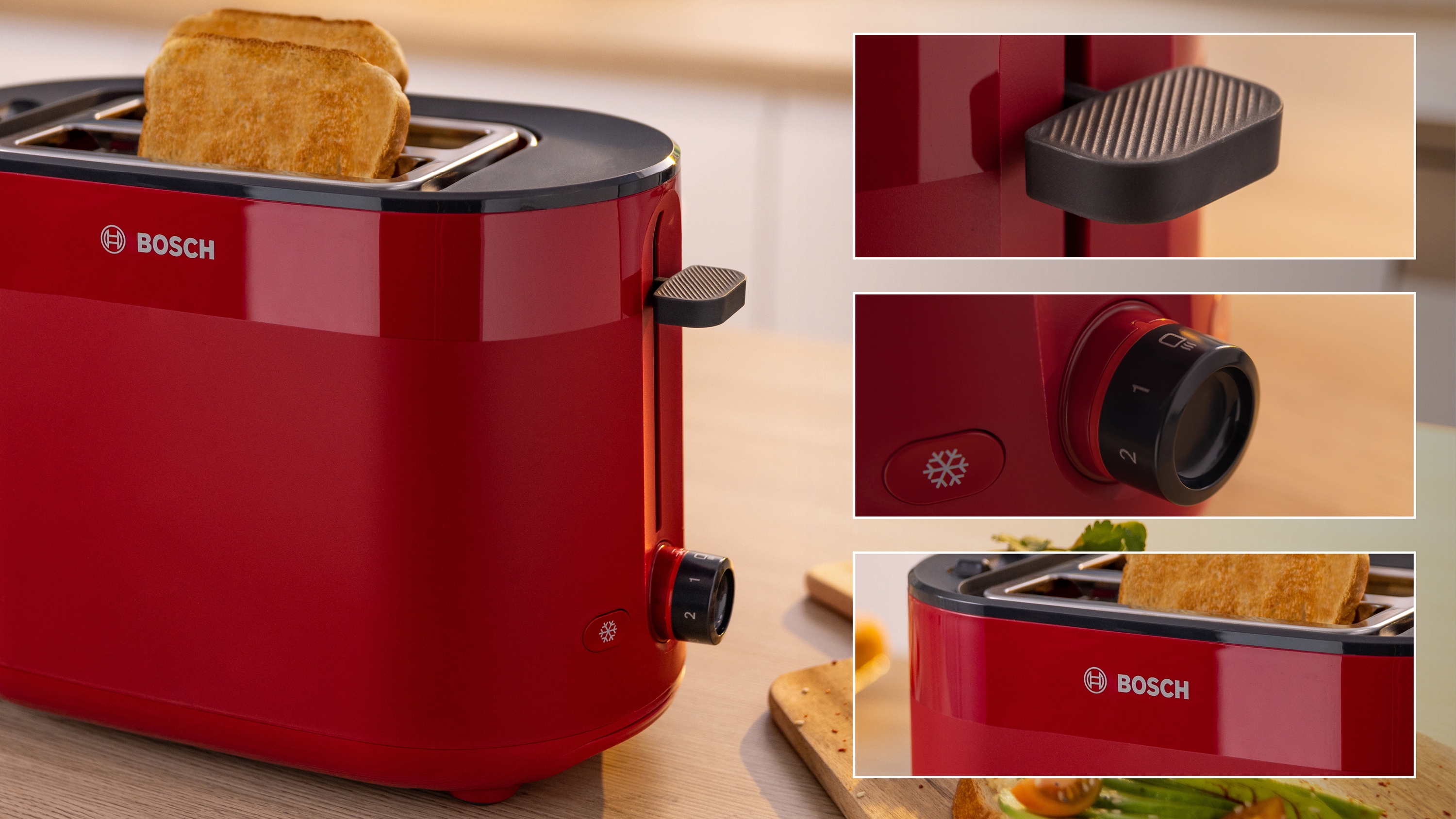 Compact toaster, MyMoment, Red, TAT2M124