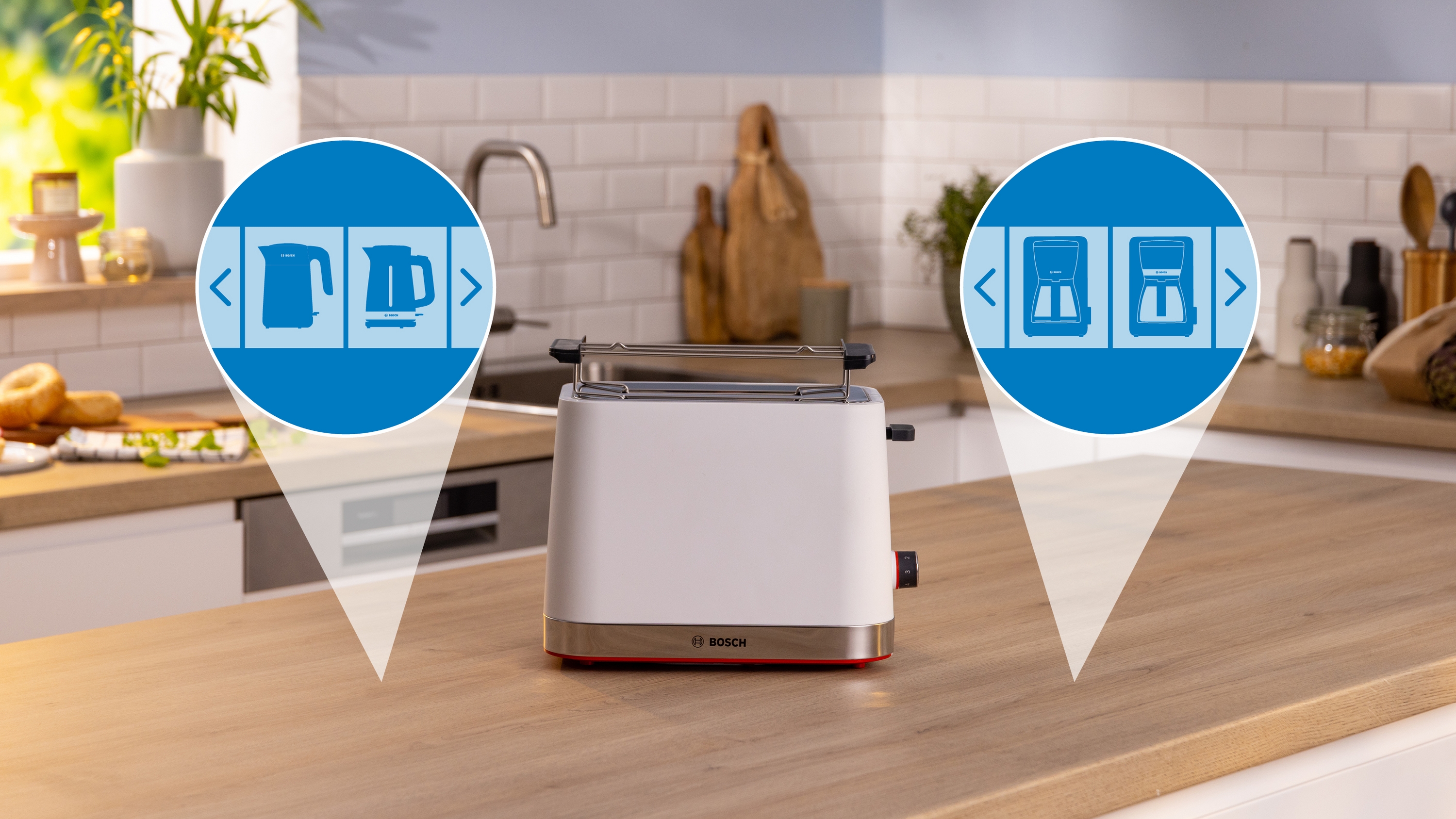 Compact toaster, MyMoment, White, TAT4M221