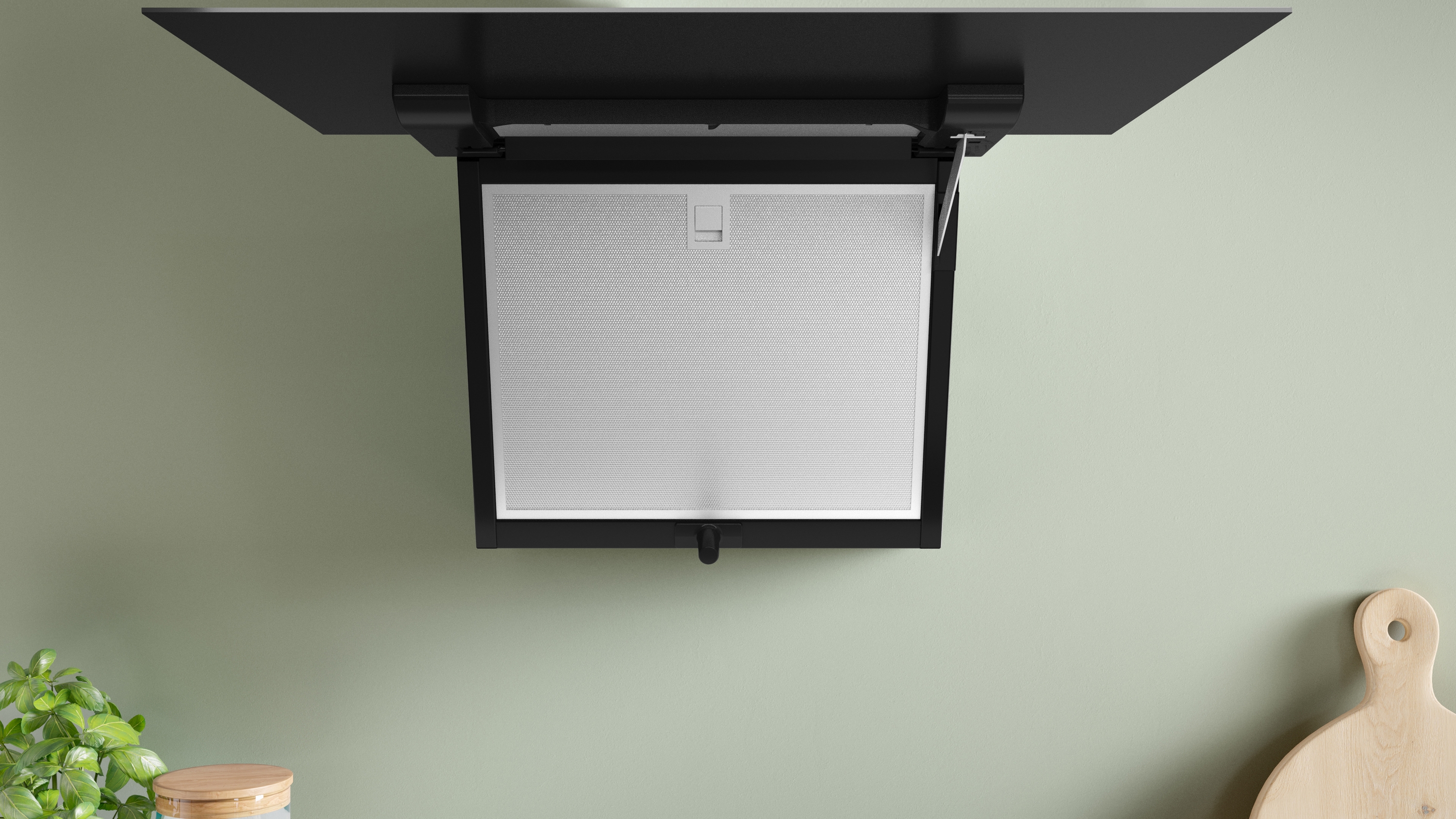 Series 4, wall-mounted cooker hood, 60 cm, clear glass black printed, DWK67FN60