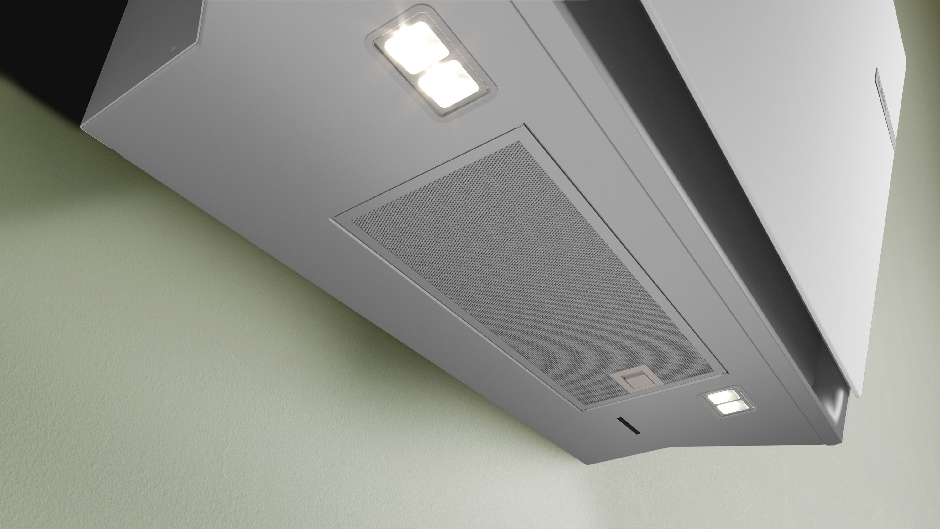 Series 6, wall-mounted cooker hood, 80 cm, clear glass white printed, DWK81AN20