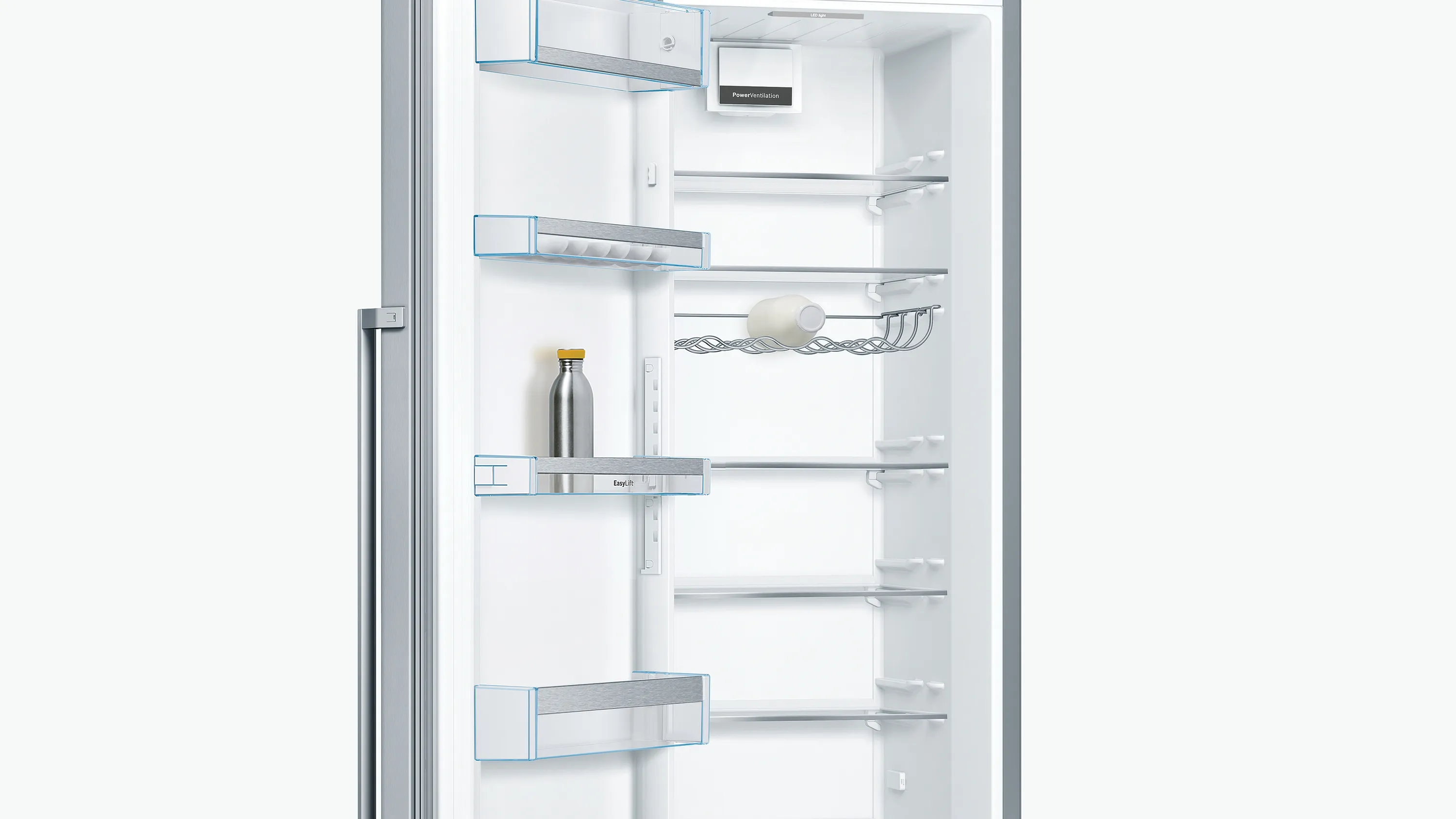 Series 6, free-standing fridge, 186 x 60 cm, Stainless steel (with anti-fingerprint), KSV36AIEP
