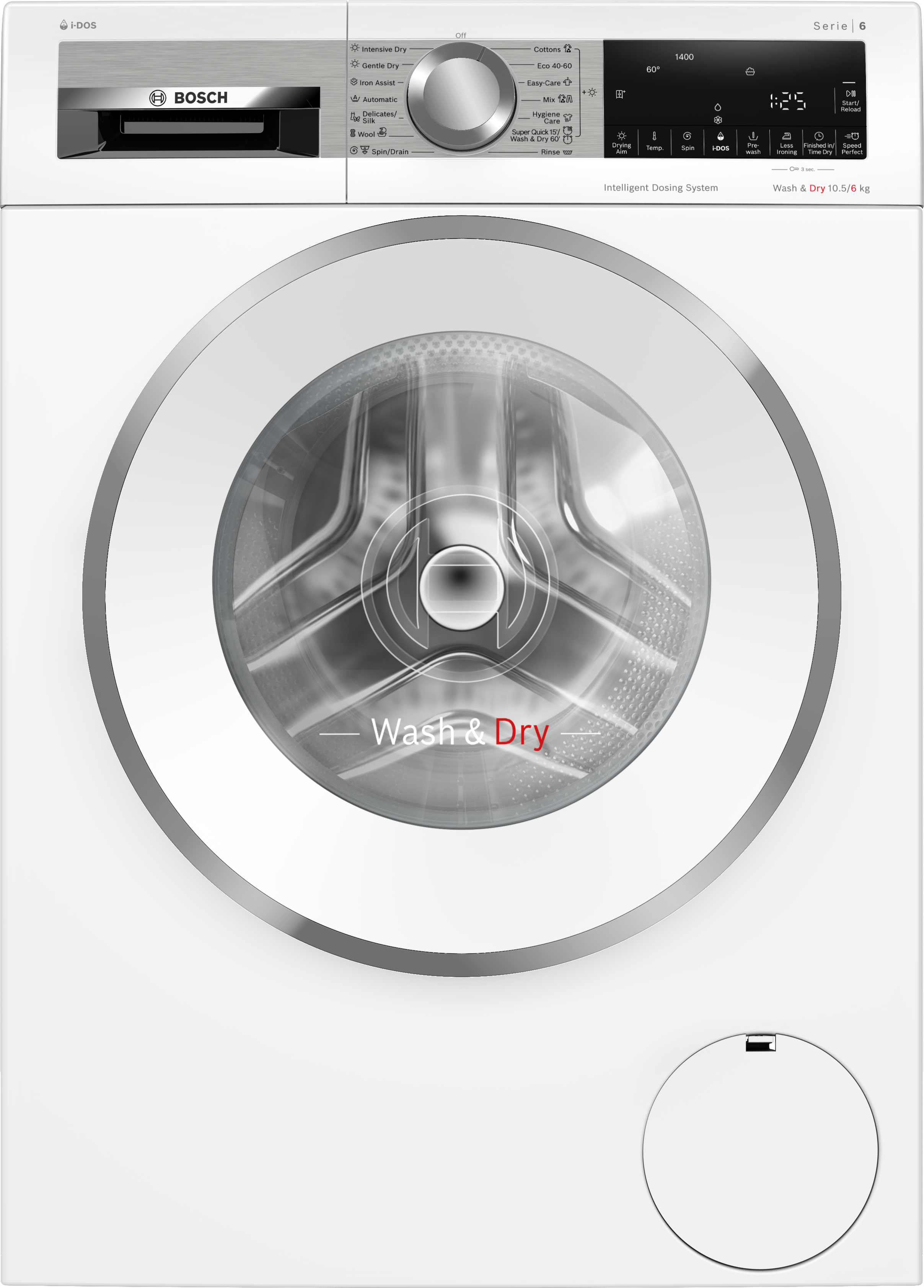 Serija 6, mašina za pranje i sušenje veša, 10. 5/6 kg, 1400 okr, wng254a9by