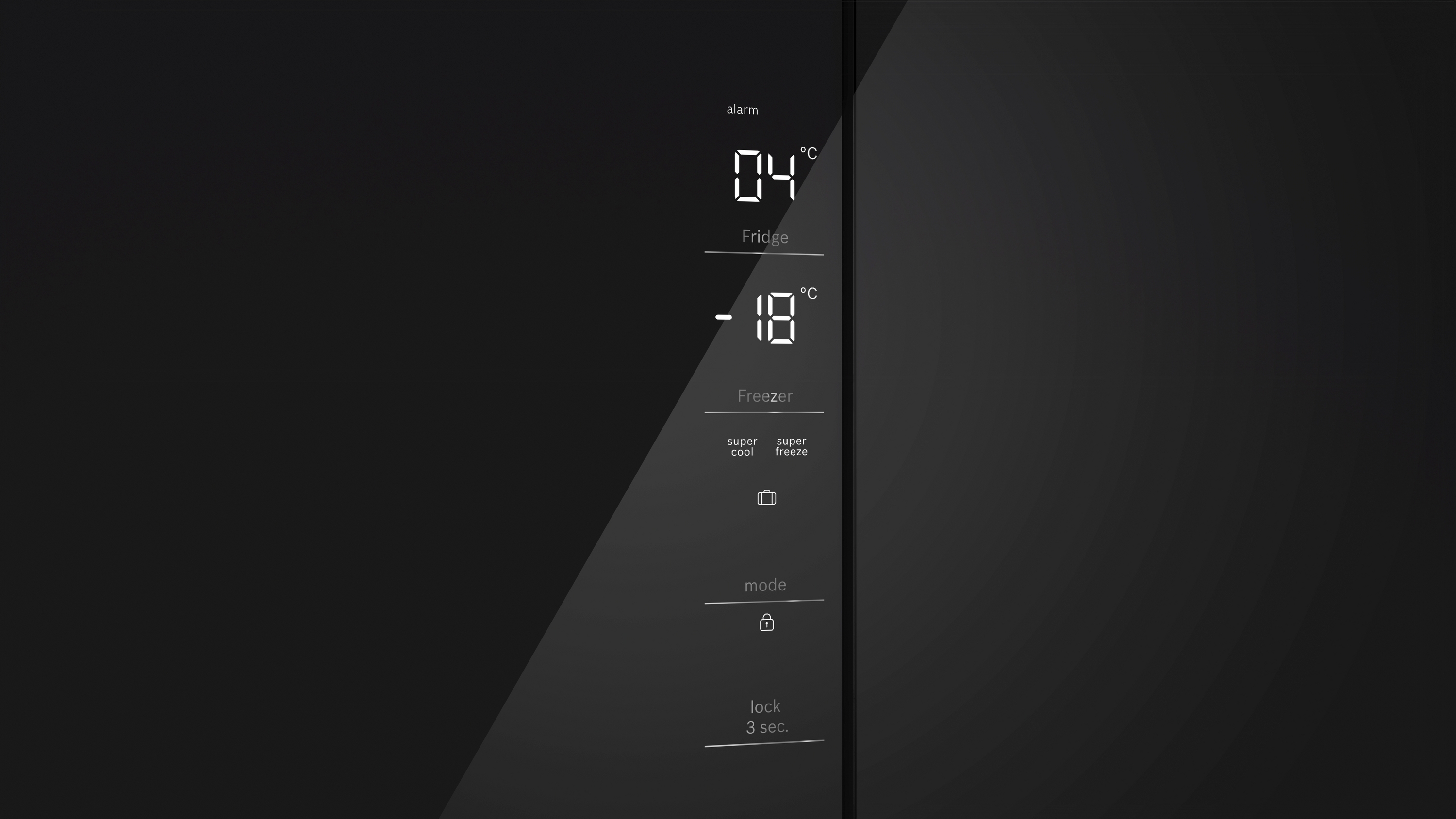 Series 4, HEADER2.Glassdoor_MultiDoor, 189.5 x 85 cm, Black, KMC85LBEA