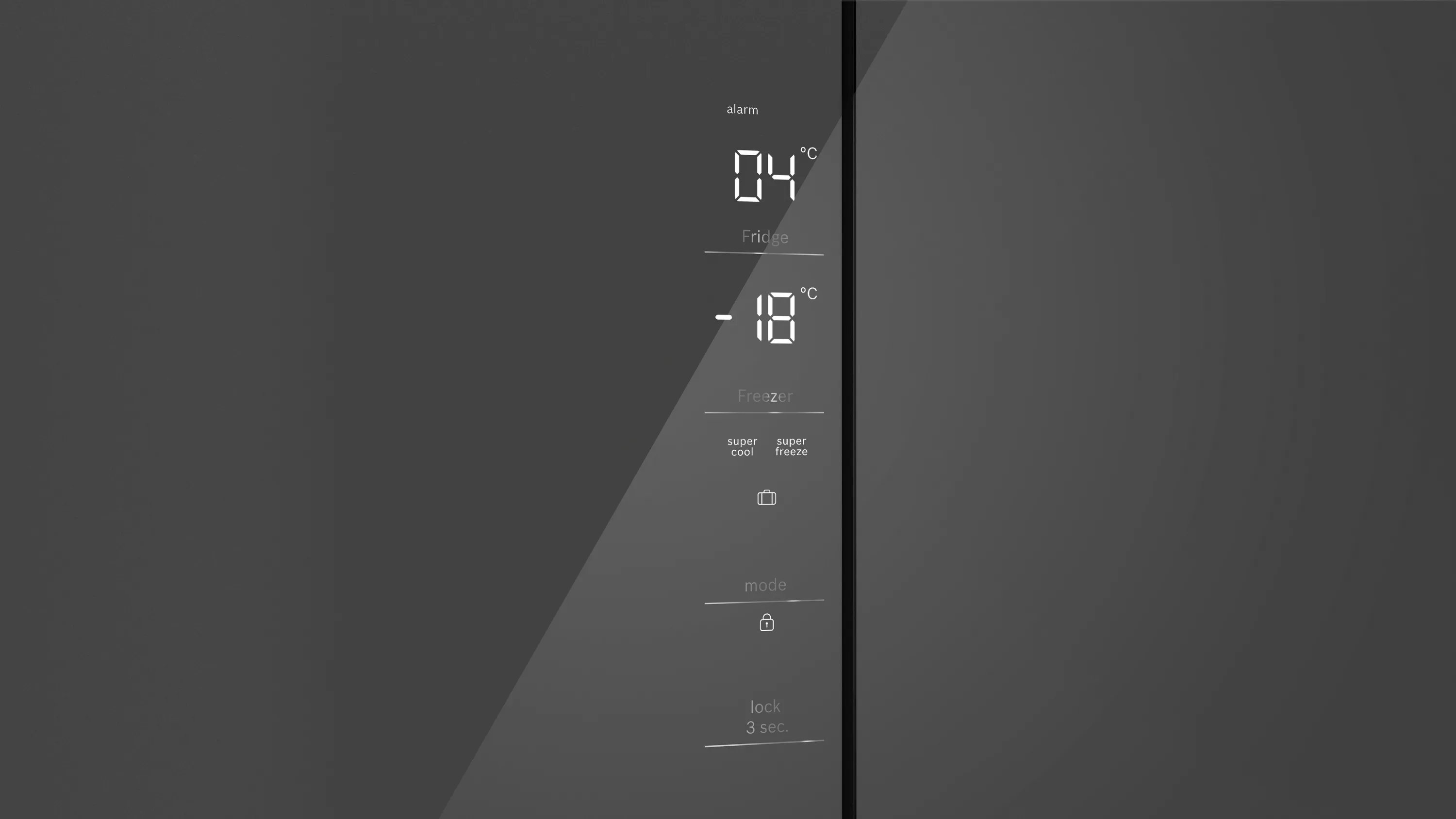 Series 4, HEADER2.Glassdoor_MultiDoor, 189.5 x 85 cm, Graphite, KMC85LEEA