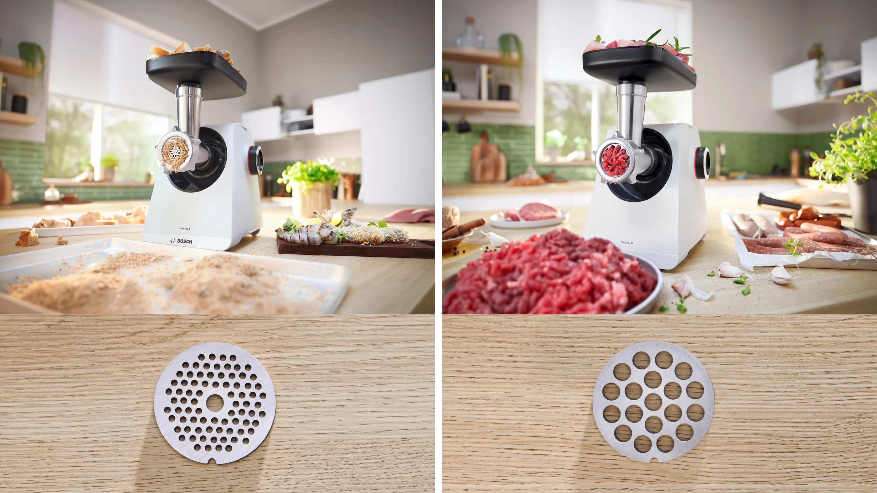 Series 4, Food mincer, MultiPower Series 4, 1900 W, White, White, MFWS420W