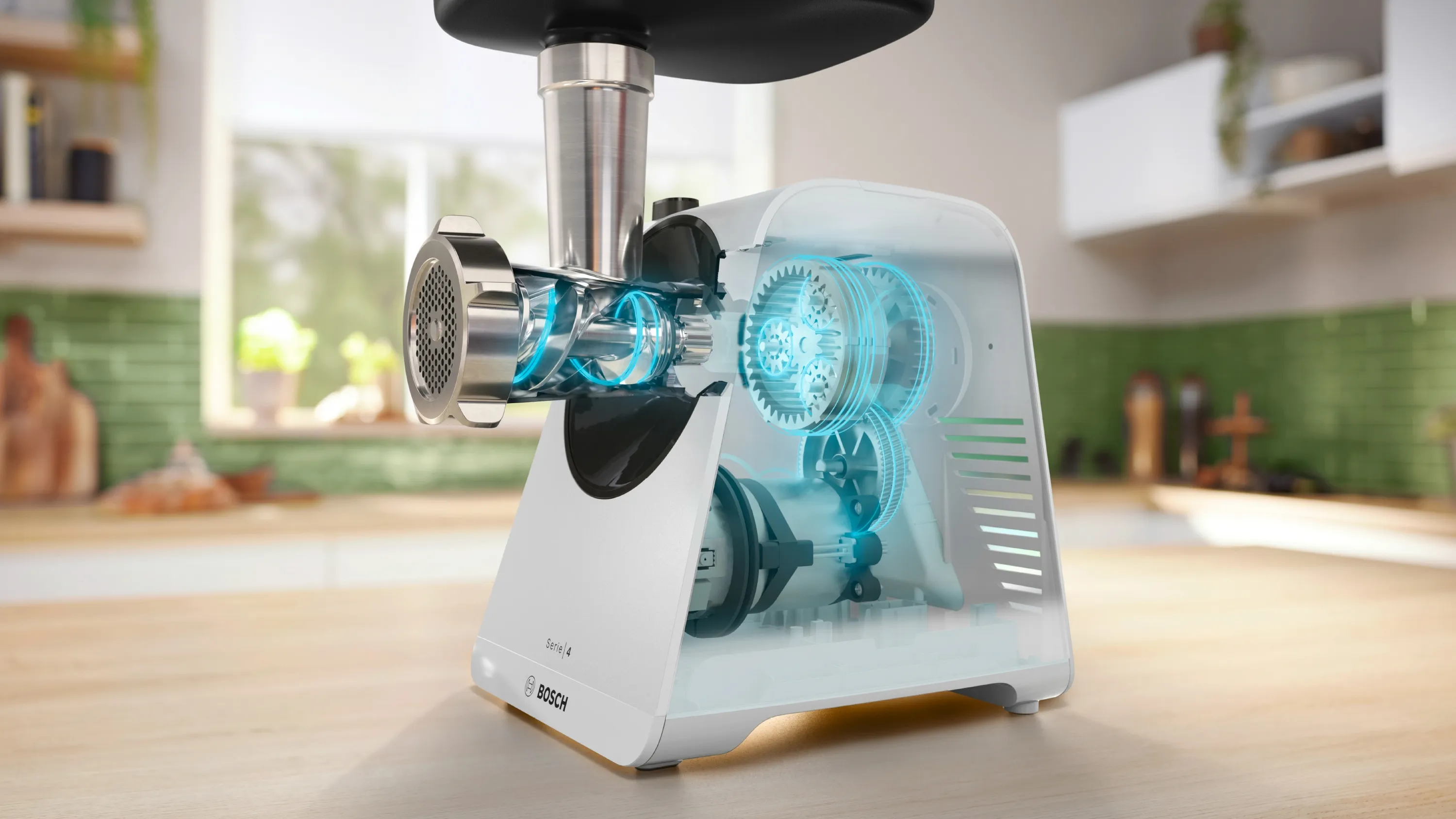 Series 4, Food mincer, MultiPower Series 4, 1900 W, White, White, MFWS420W